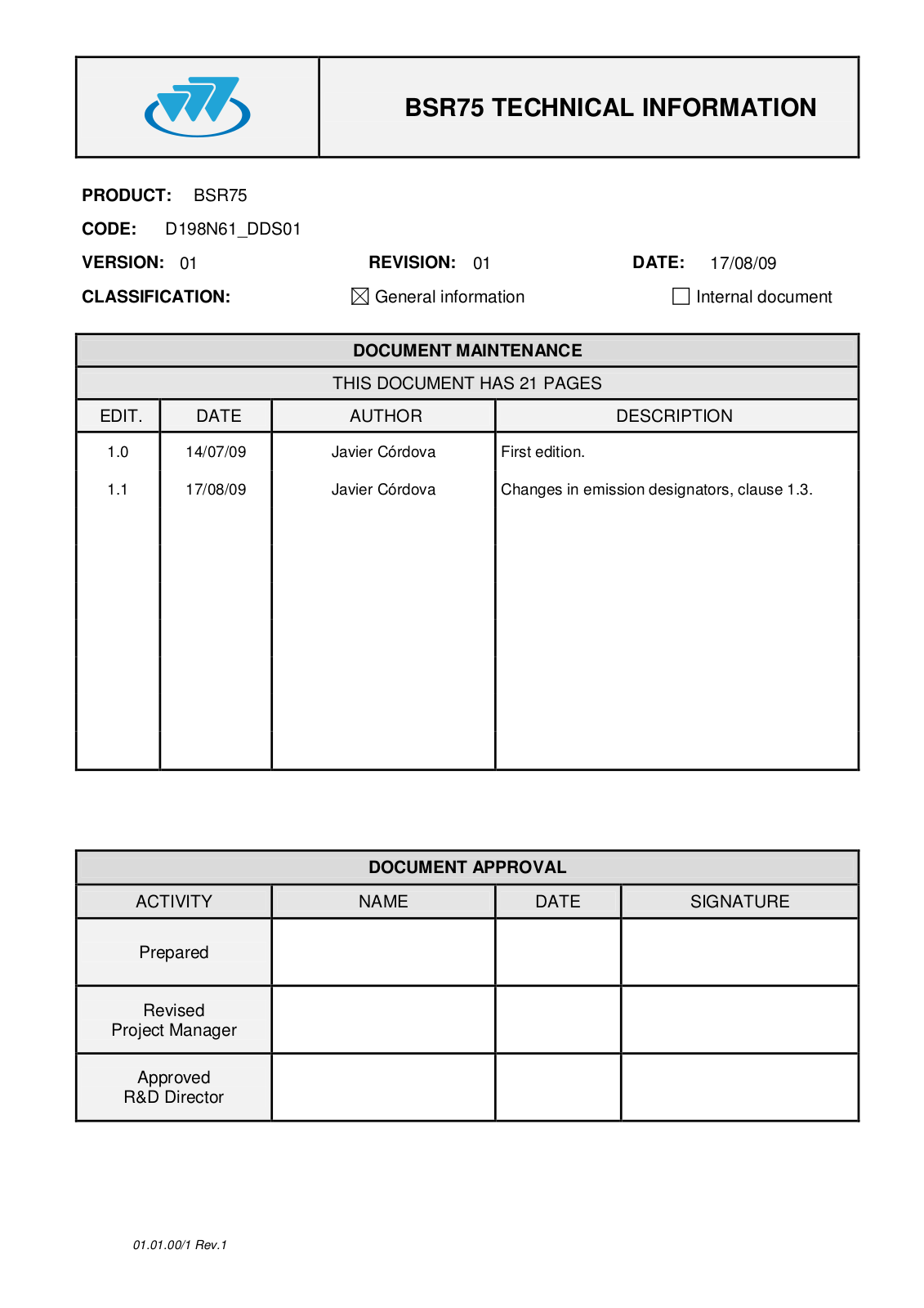 Teltronic U PTRNKTBSR75800 Users manual