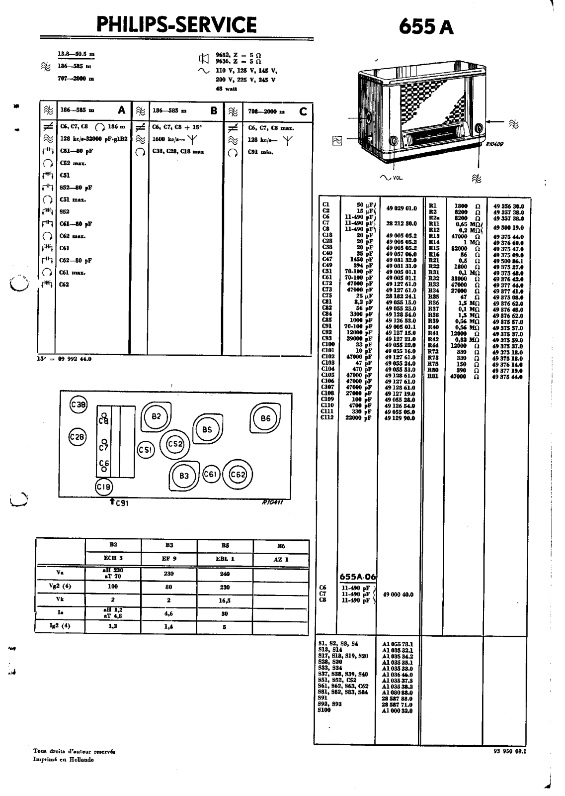 Philips 655-A Service Manual