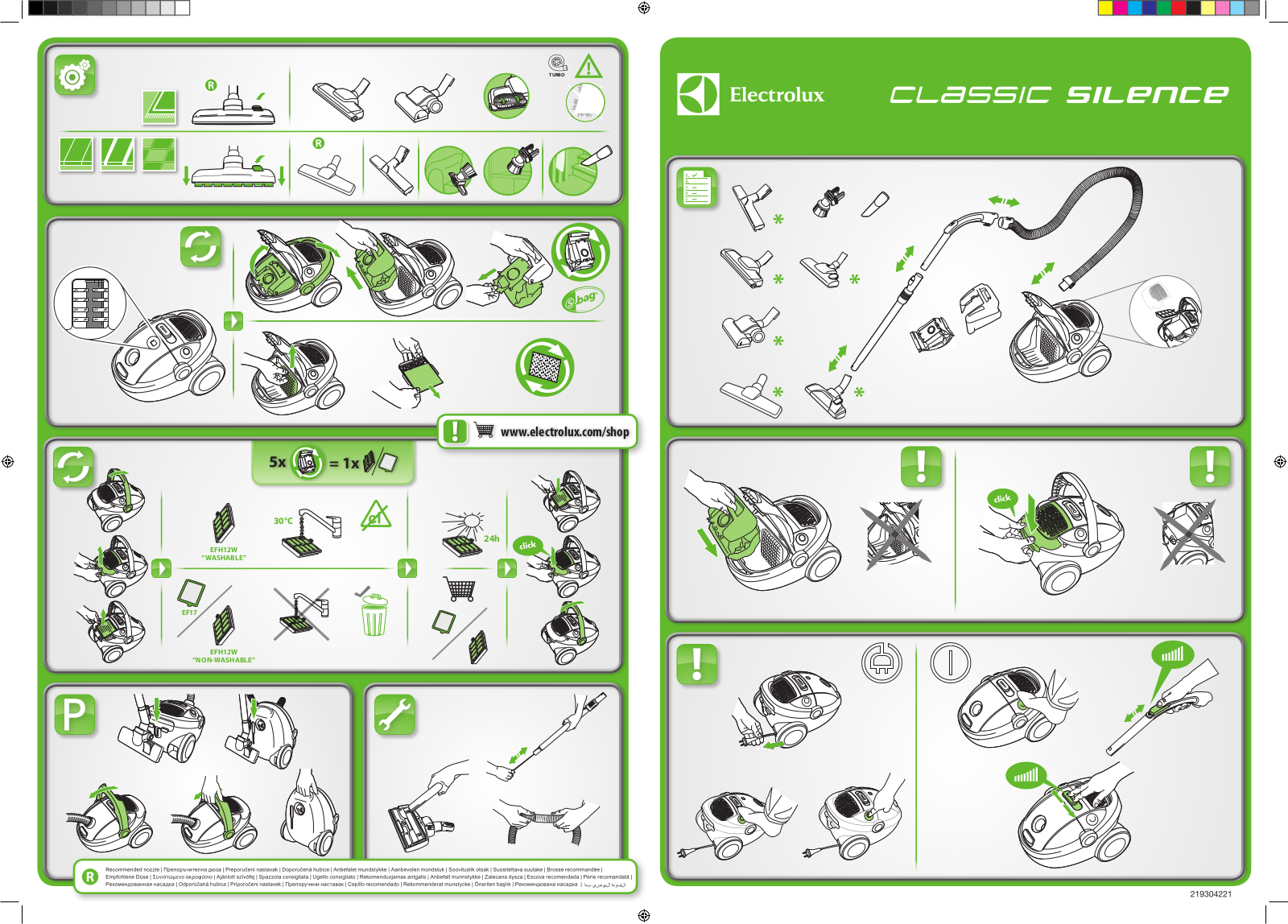 Electrolux ZCS2000EL, ZCS2100BEL, ZCS2100WEL User Manual