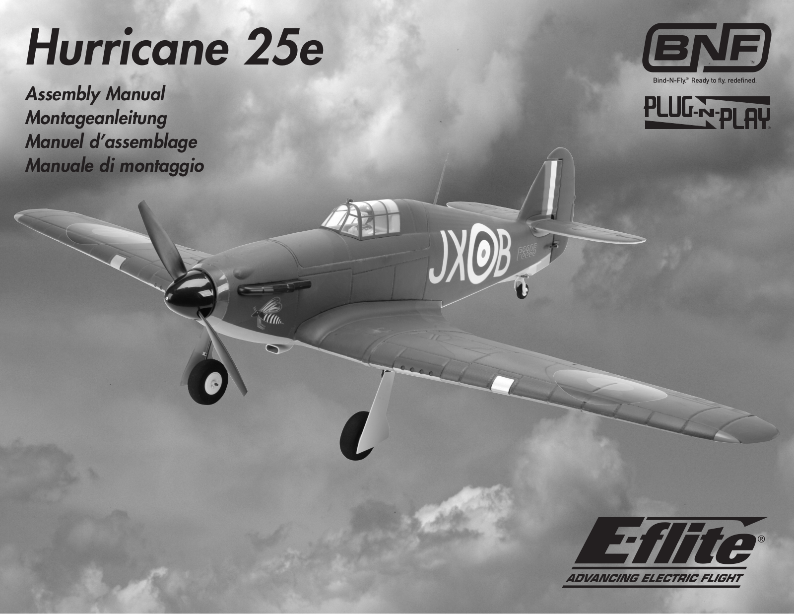 E-flite Hawker Hurricane 25e PNP User Manual