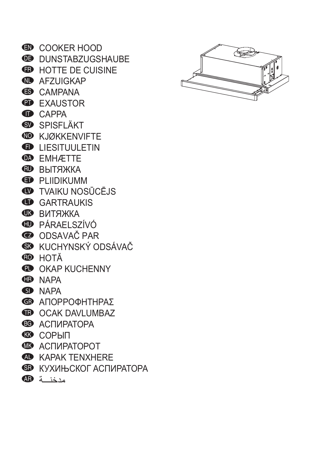 Faber Flexa GLASS BK A60, FLEXA W A60 User Manual