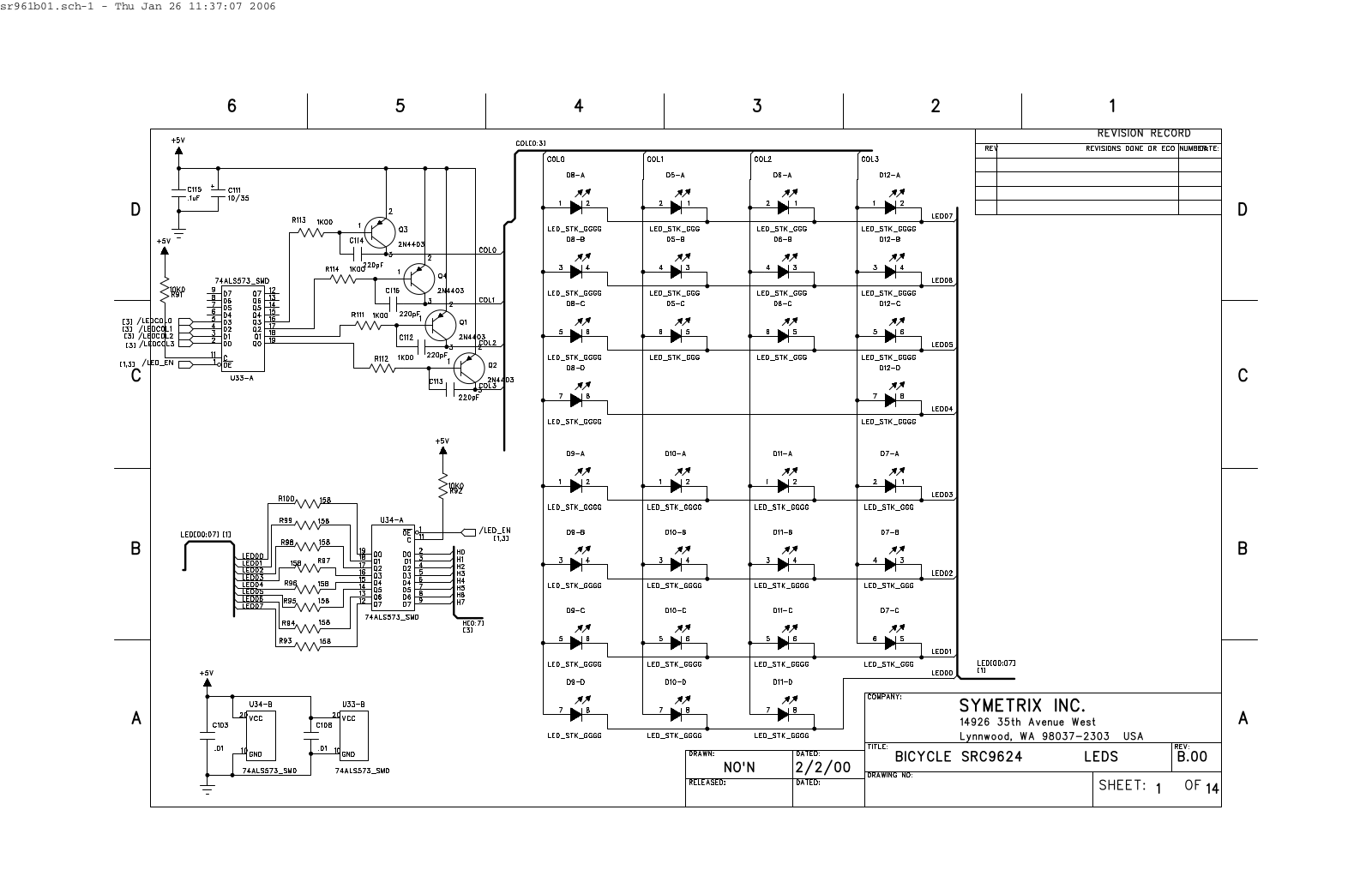 Symetrix SRC9624 Schematic