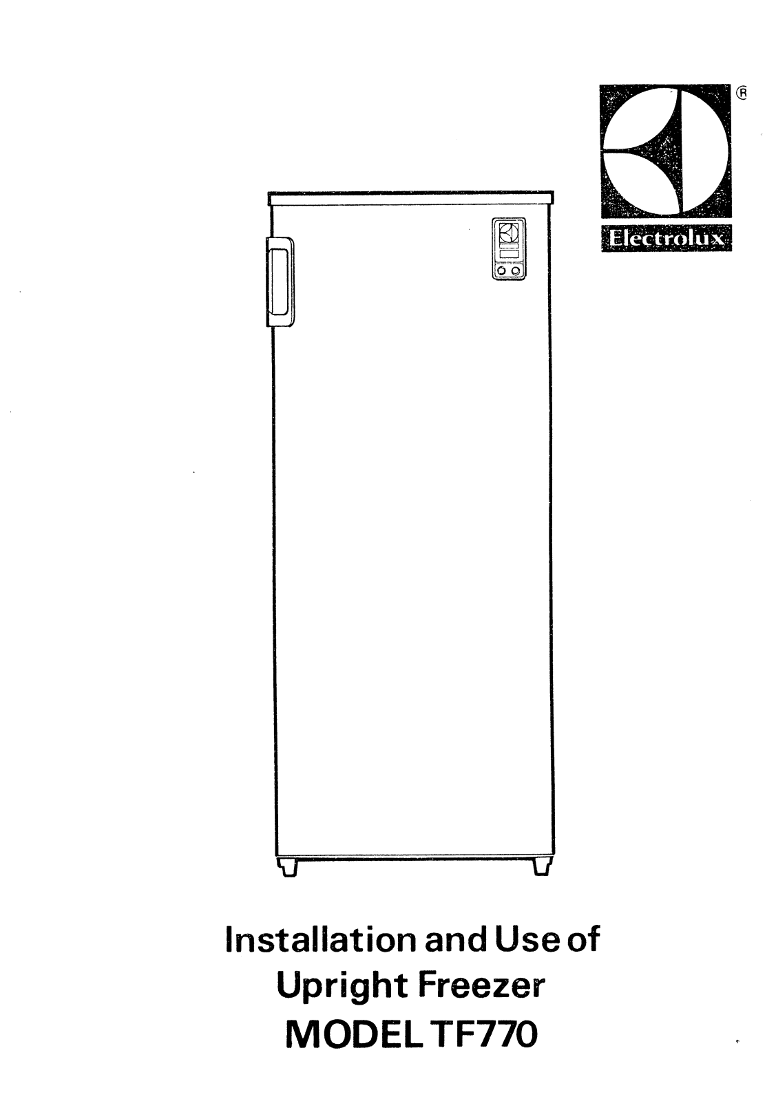 Electrolux TF770 User Guide