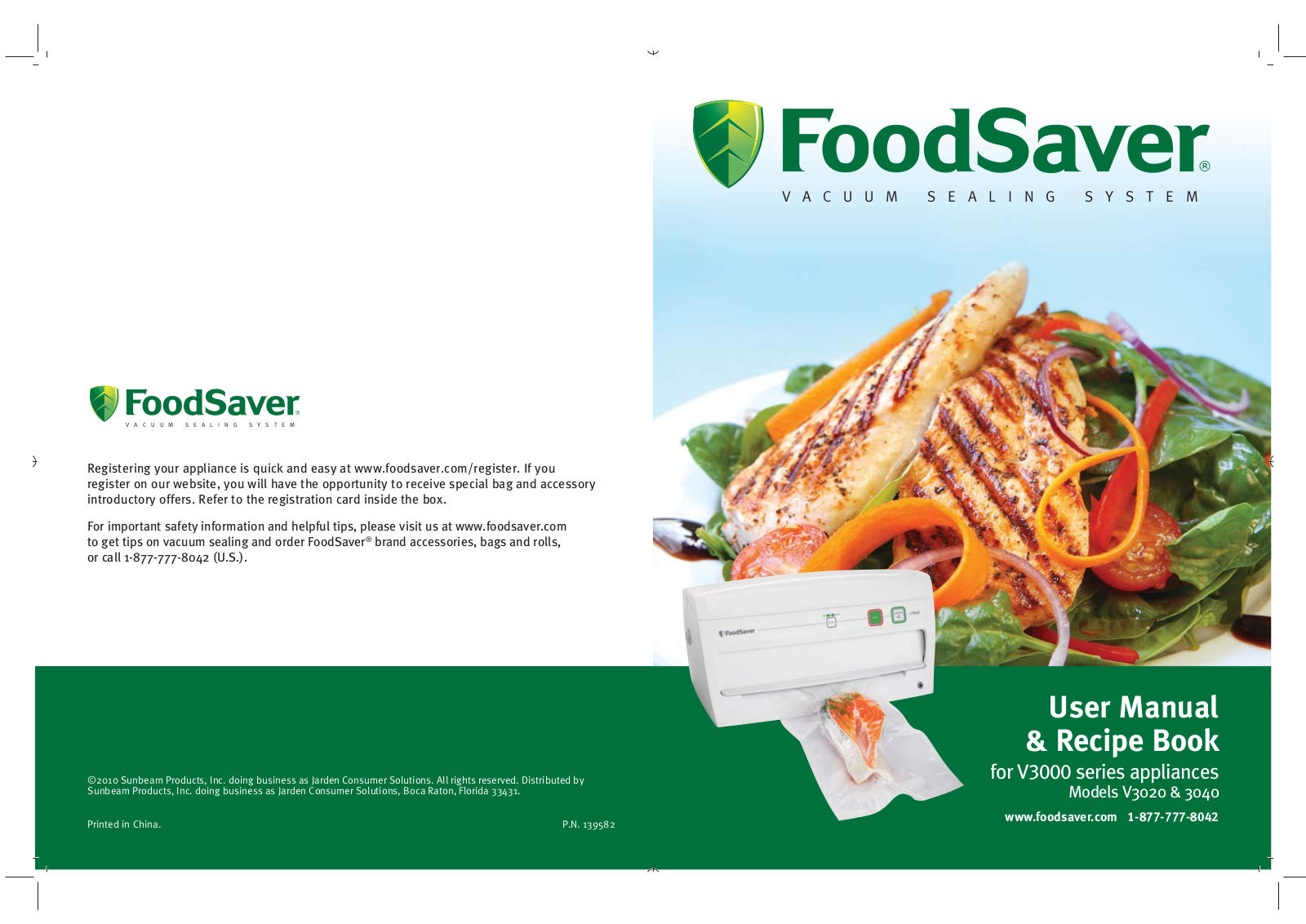 FoodSaver V3020 User Manual