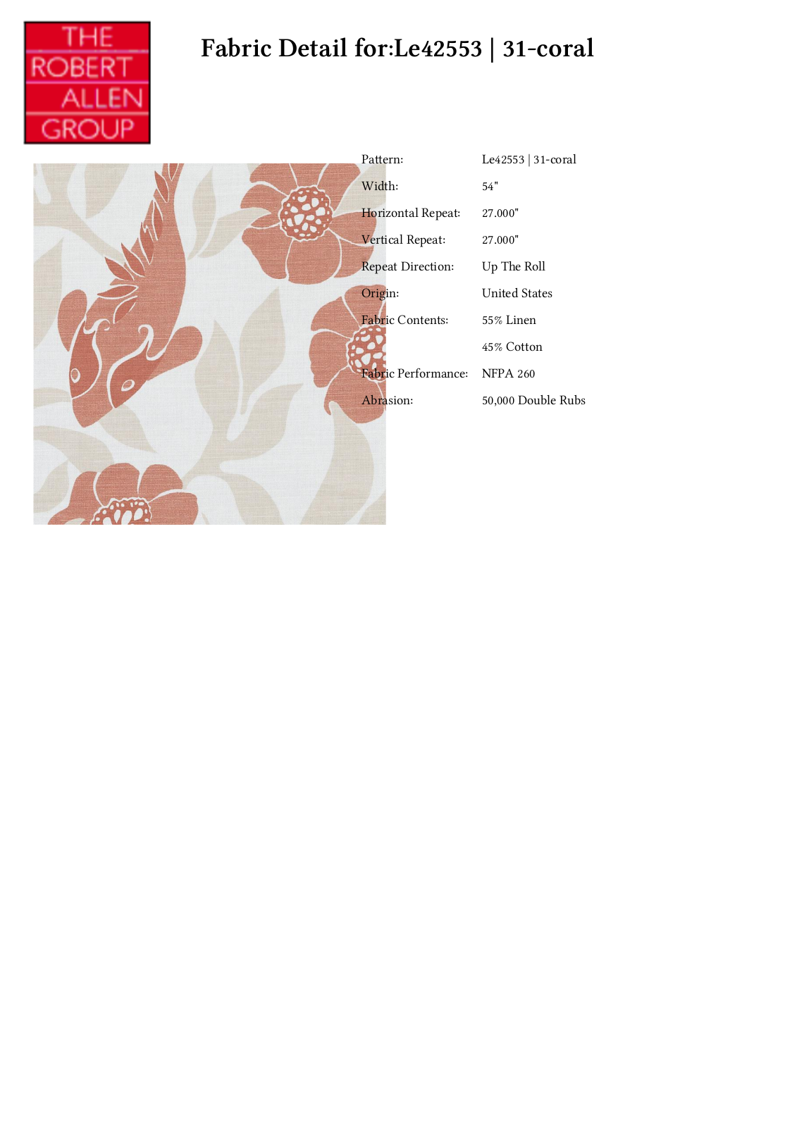 Duralee CRAL7074 Specifications - ManualMachine.com