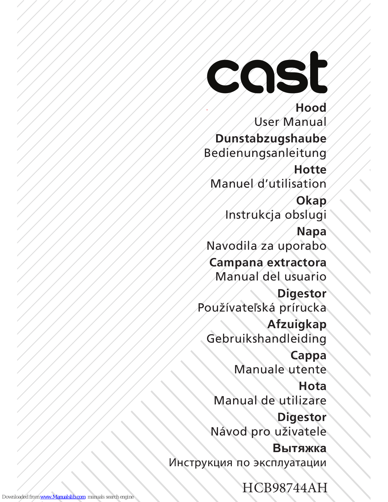 Cast HCB98744AH User Manual