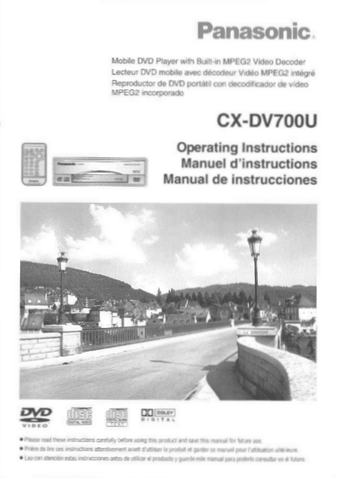 Panasonic cx-dv700u Operation Manual