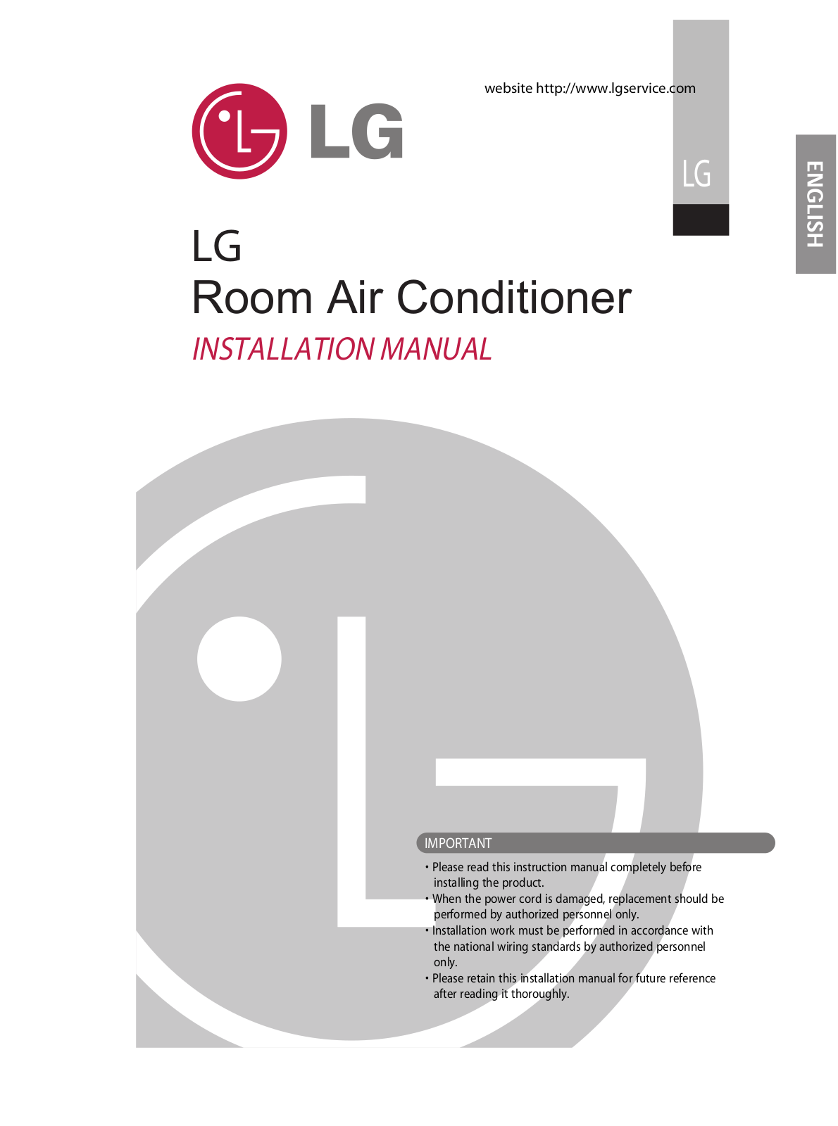 LG HSUC126RPA6 User Manual