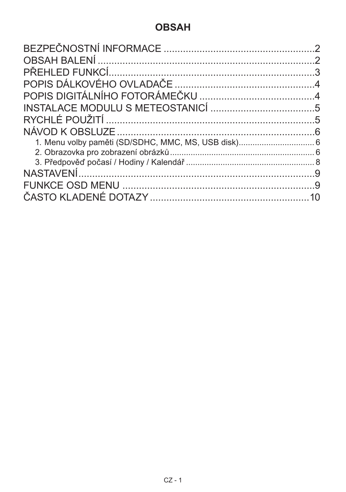 Sencor SWS 400 User Manual