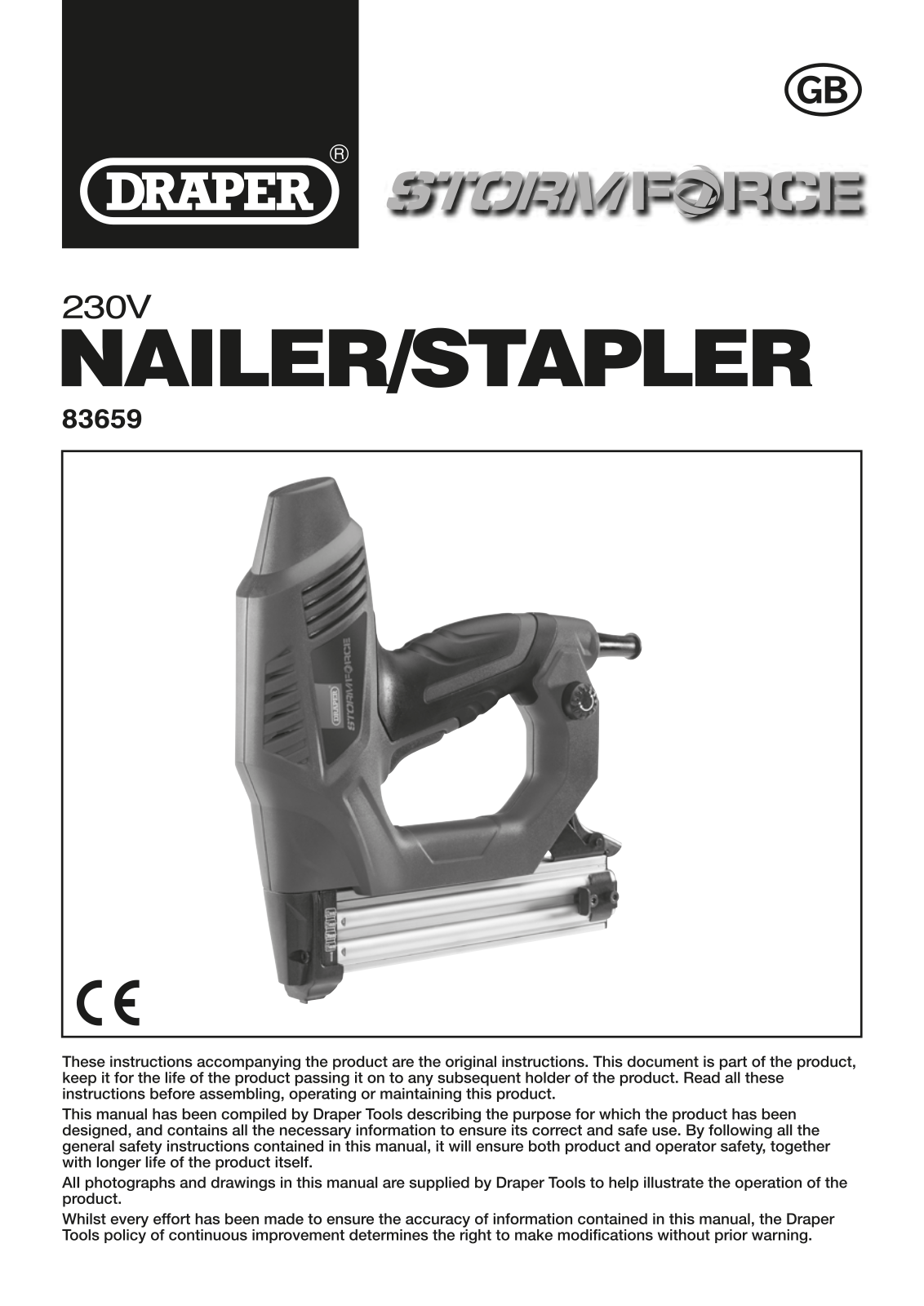 Draper Tools 83659 Instructions - ManualMachine.com