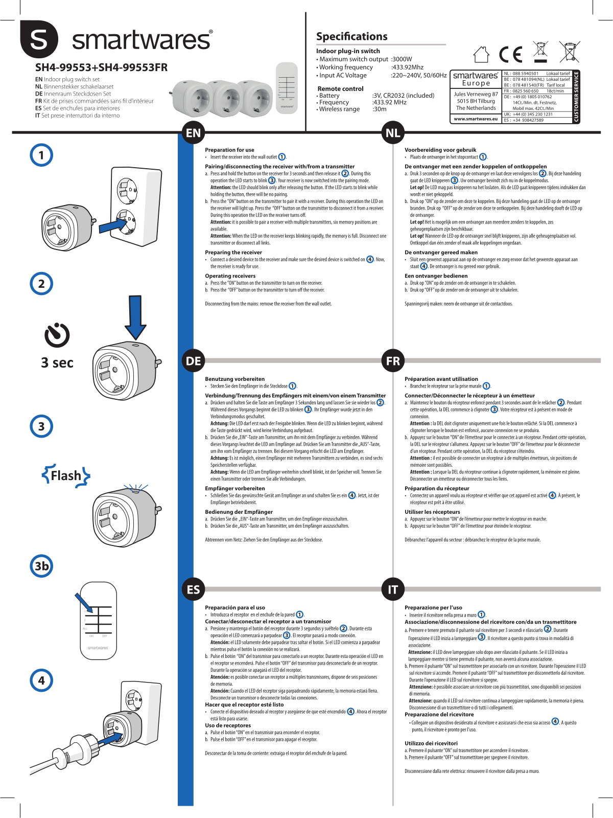 Smartwares SH4-99553 User Manual