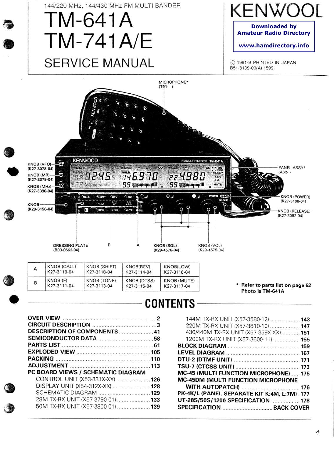 Kenwood tm741 schematic