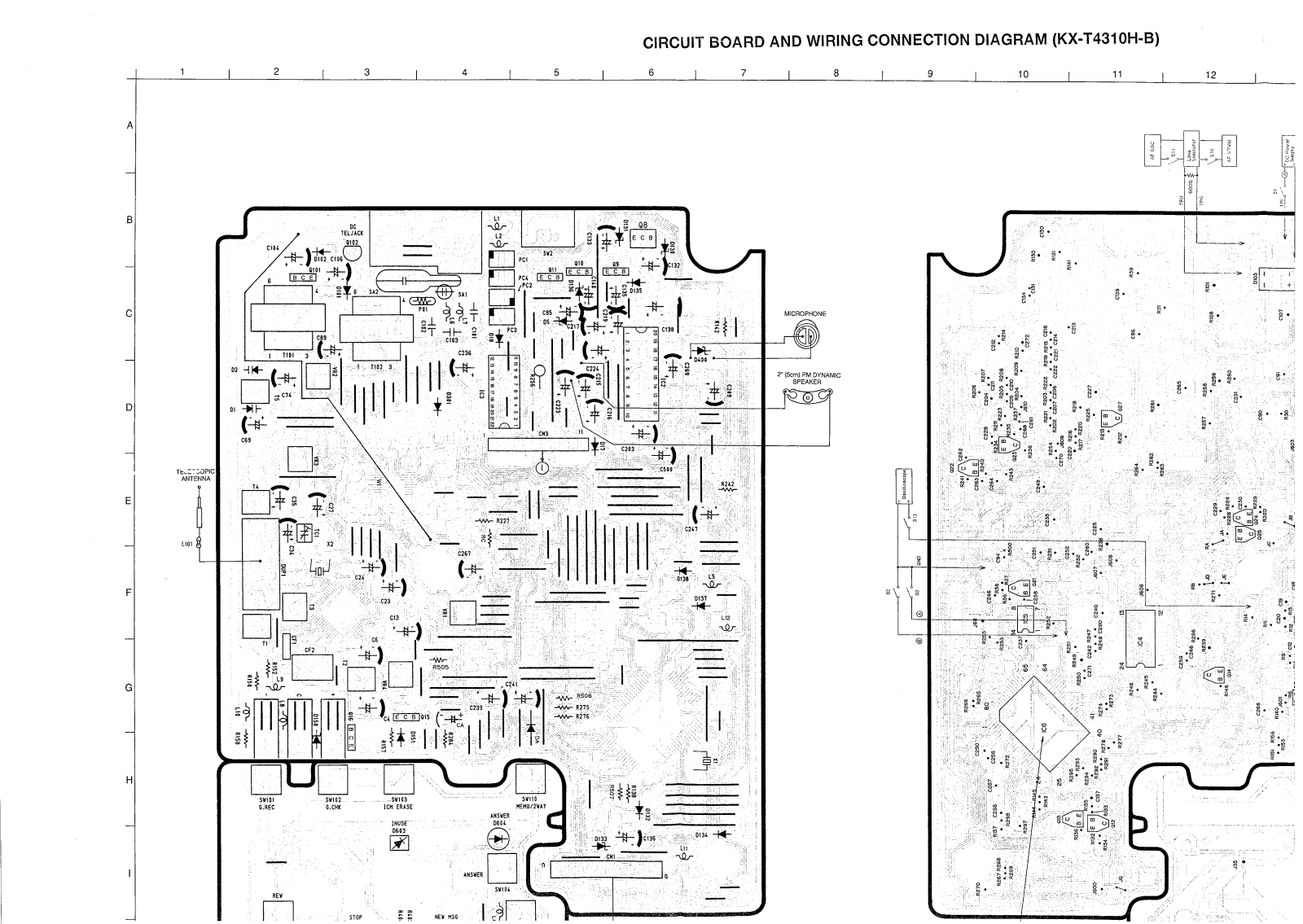 Panasonic KX T4310HB Diagram