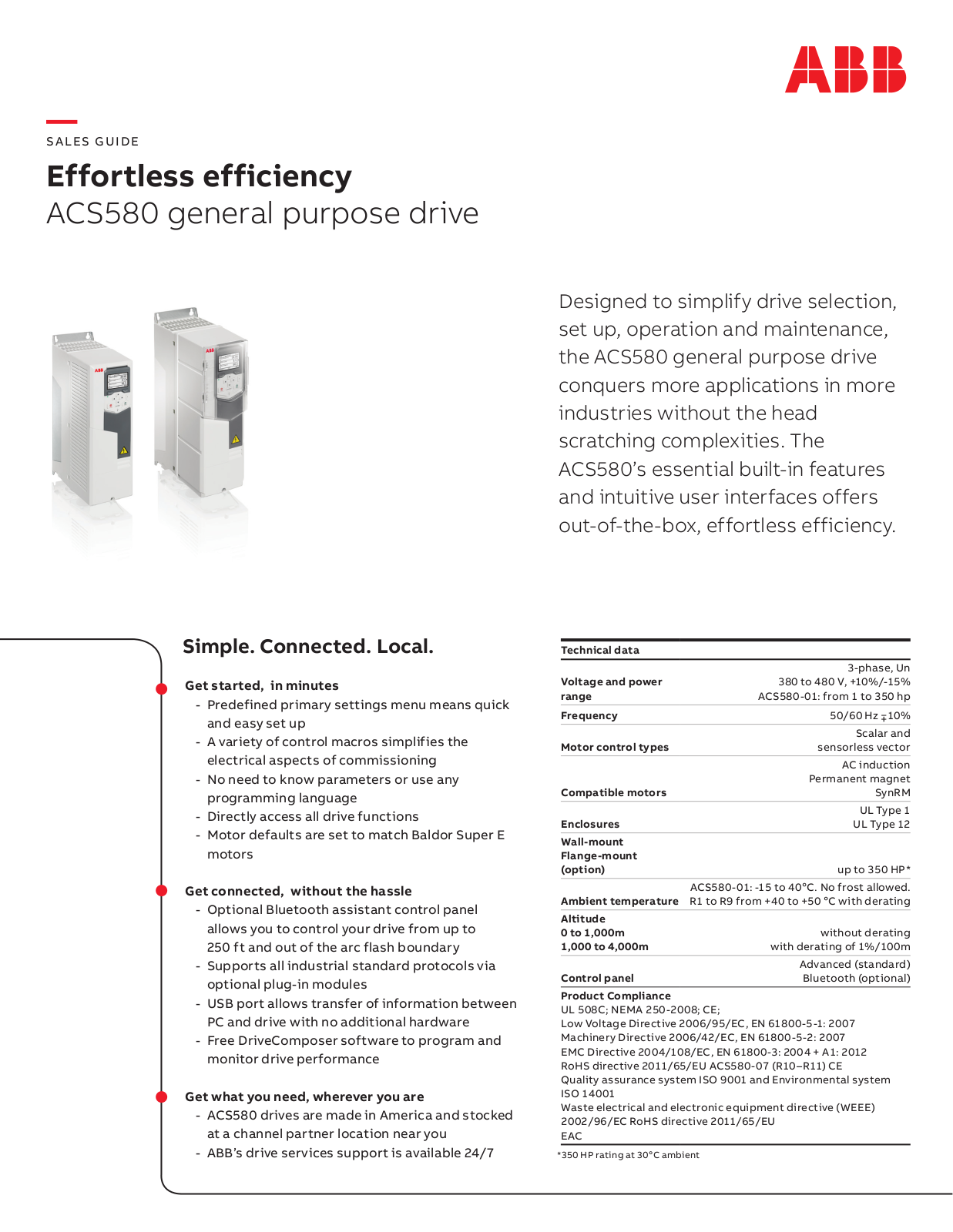 ABB ACS580 Product Flyer