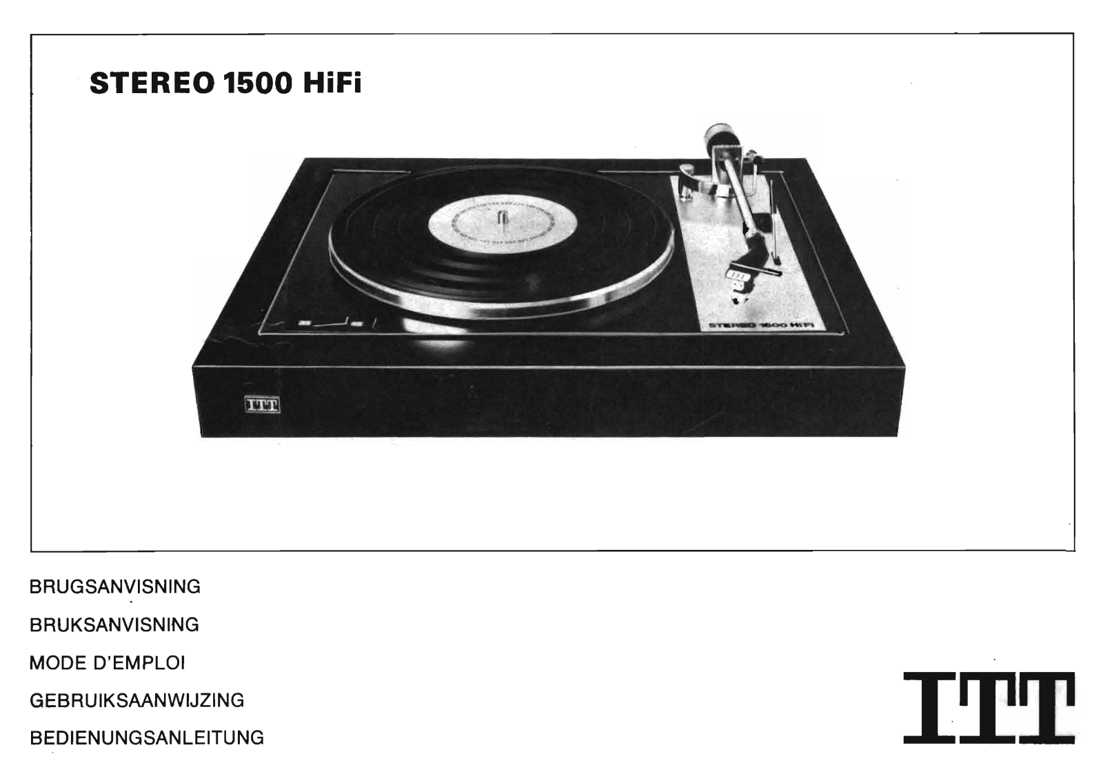 Itt 1500-Hifi Owners Manual