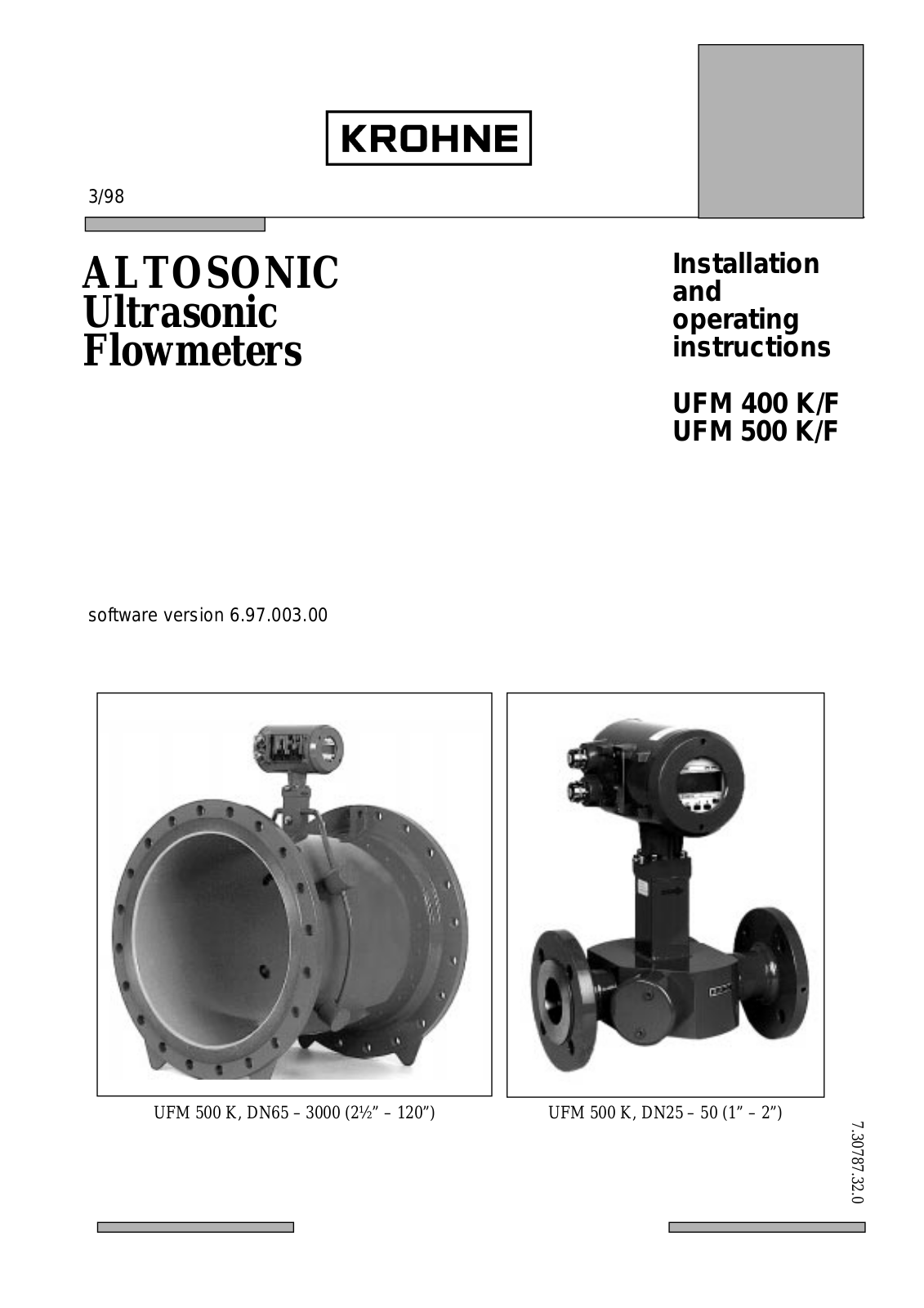 KROHNE UFM500 User Manual