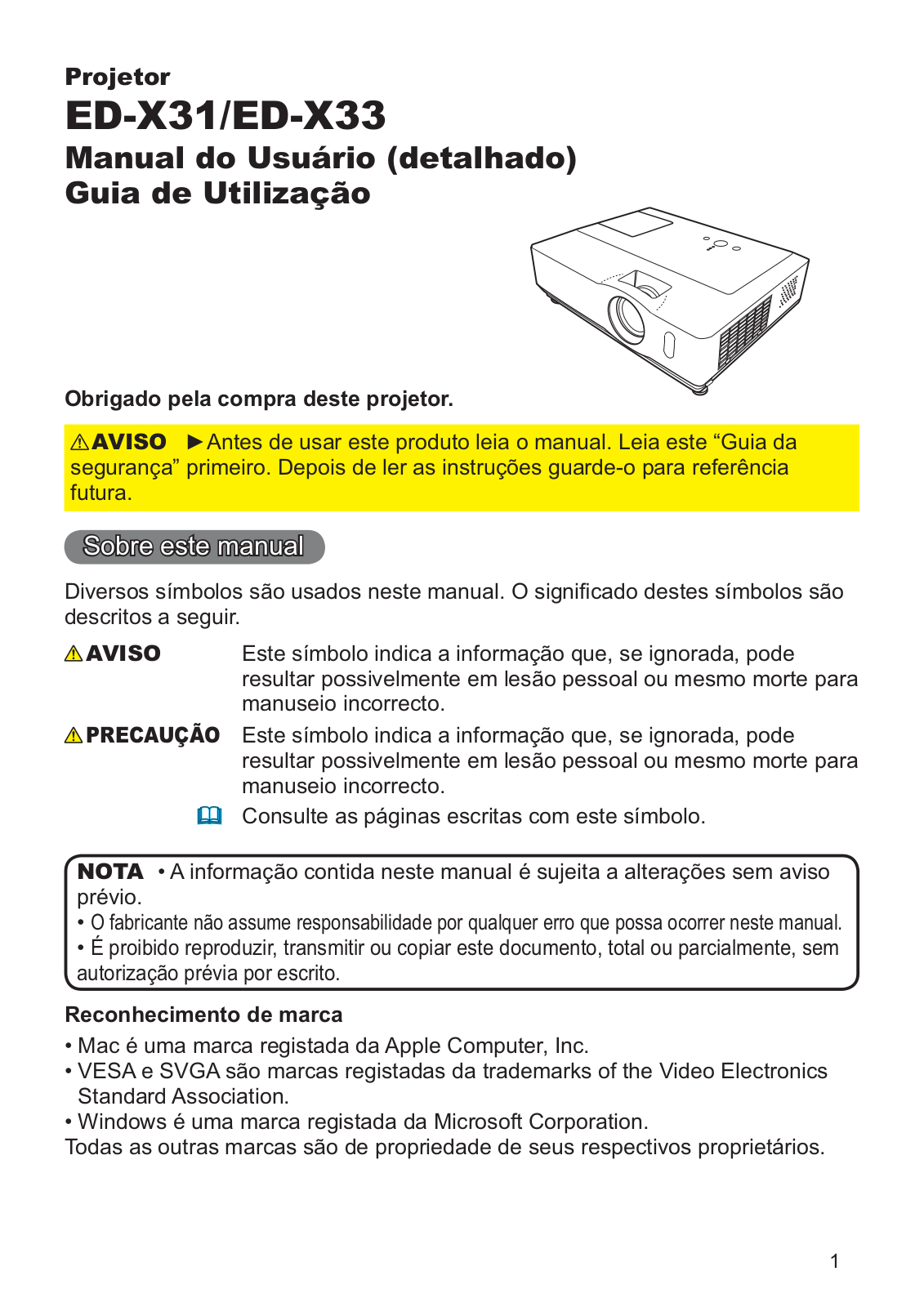 Hitachi ED-X31EP User Manual