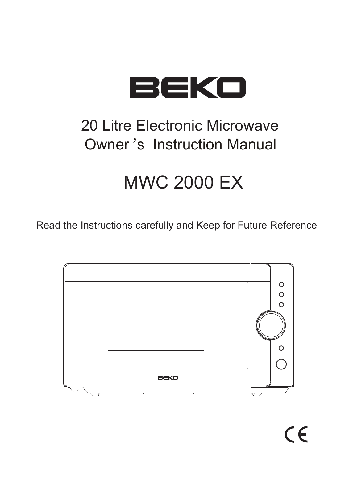 Beko MWC 2000 EX Instructions manual