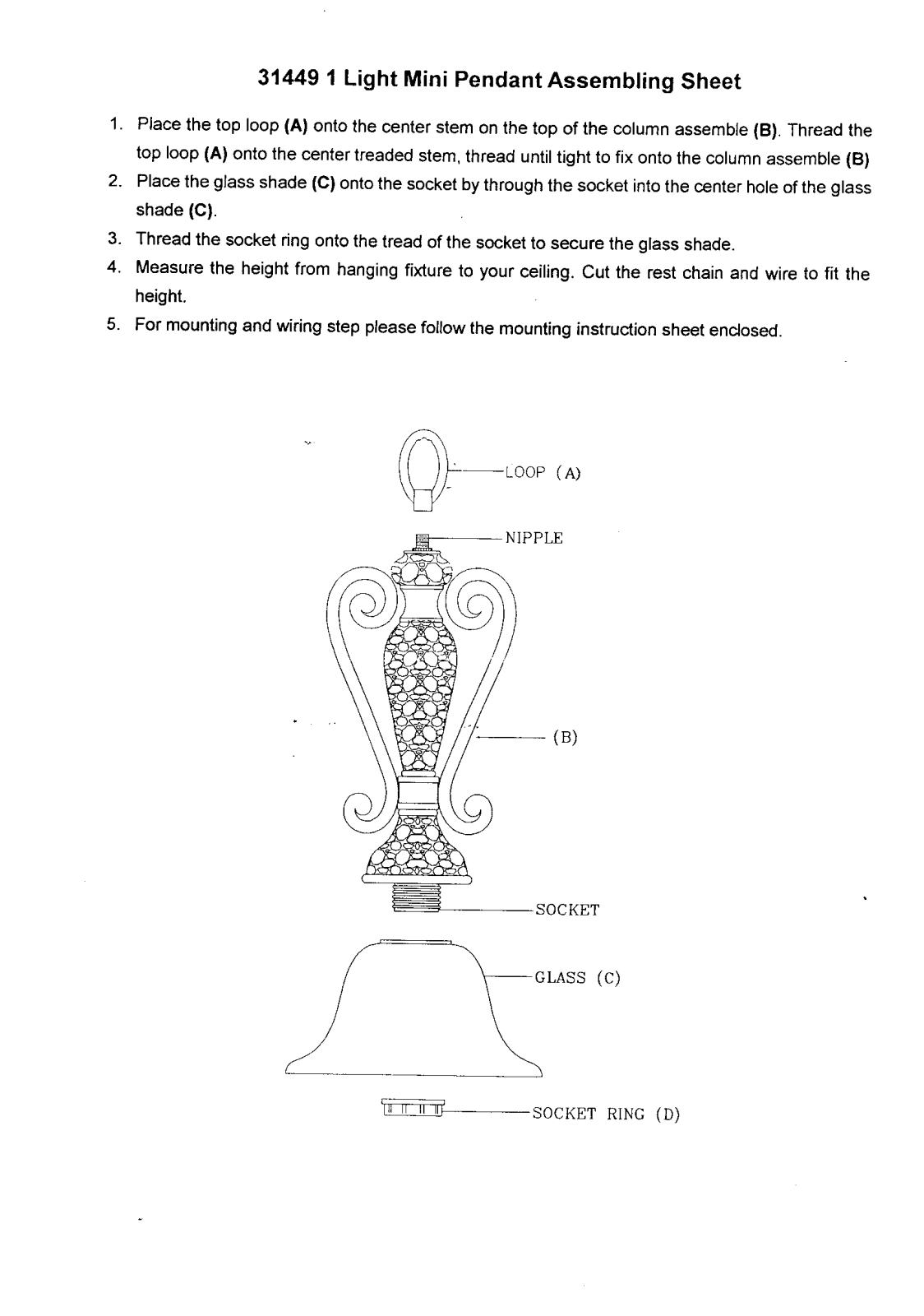 Triarch 31449 1 User Manual