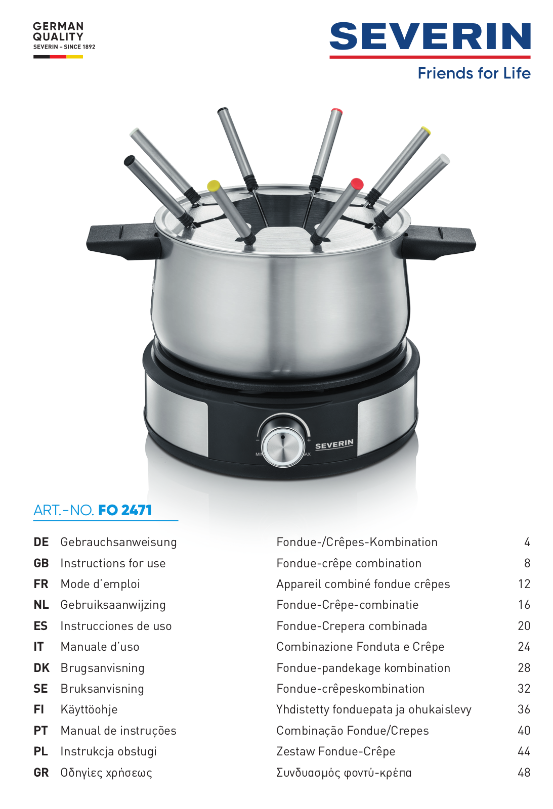 Severin FO 2471 User guide - ManualMachine.com