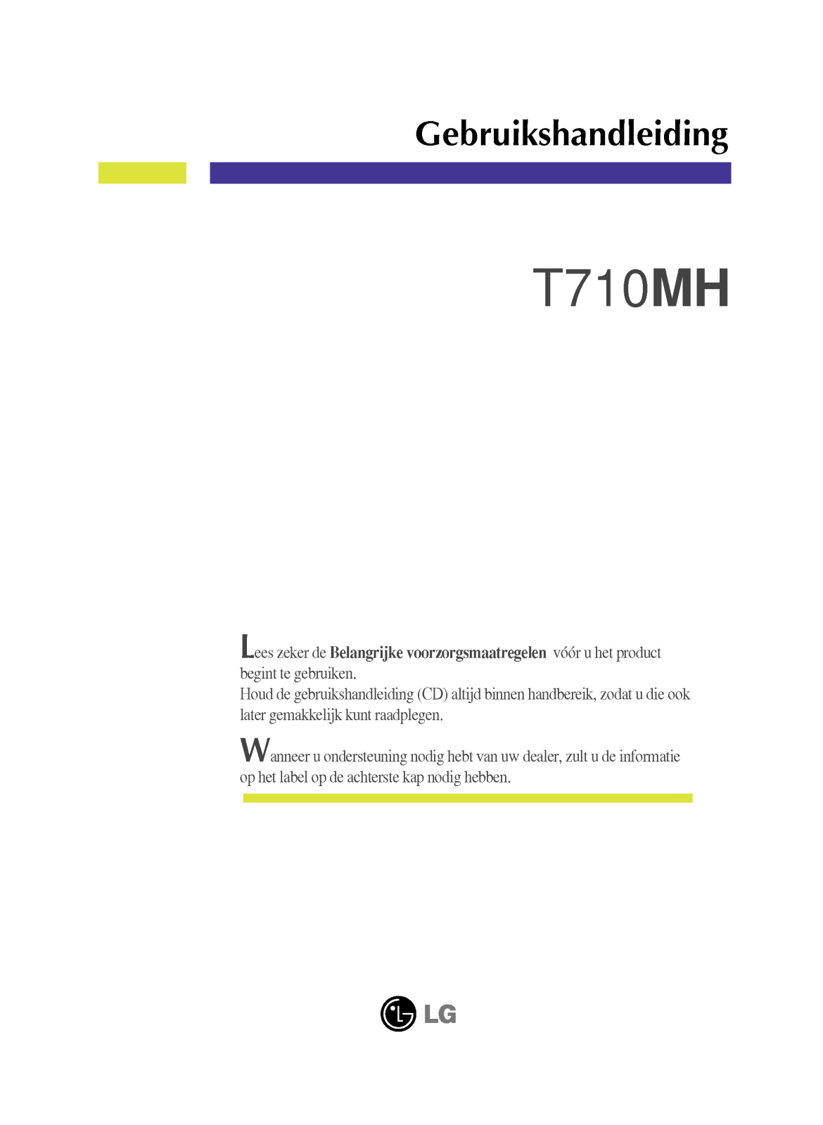Lg T710MH User Manual