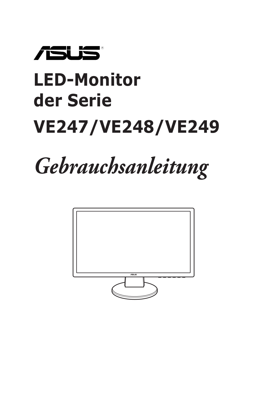 Asus VE247 Series, VE248 Series, VE249 Series User manual