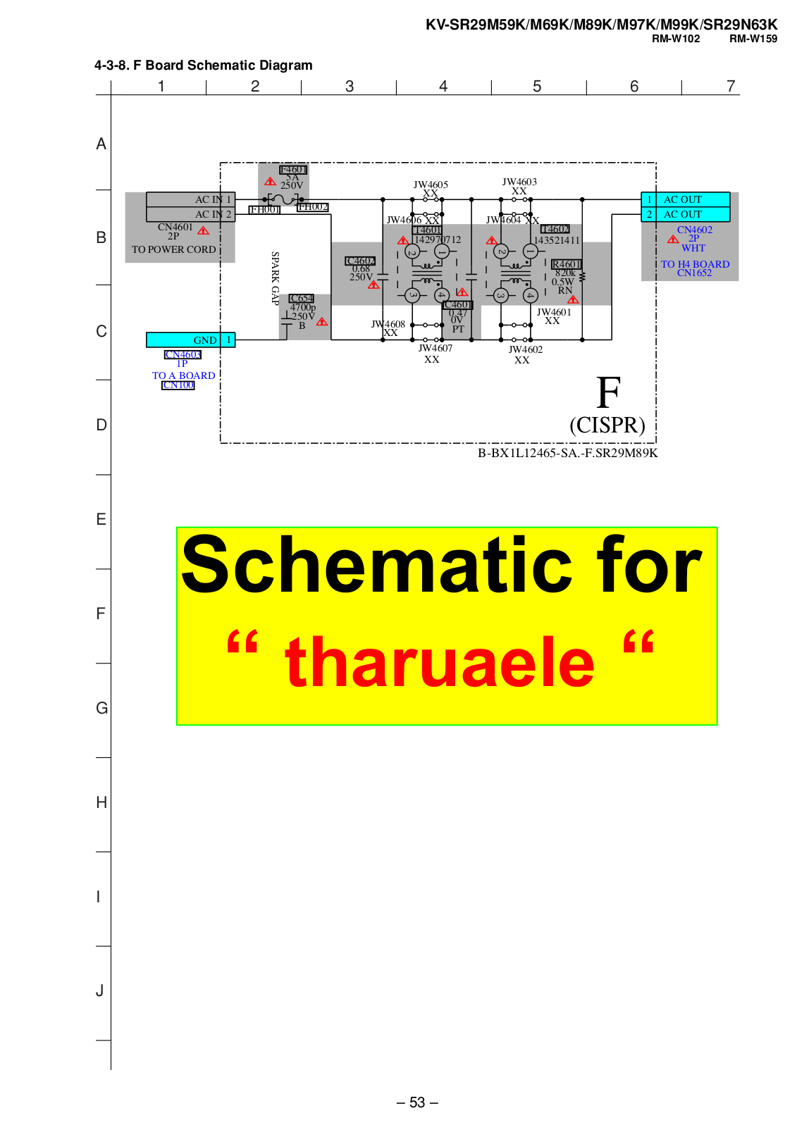 SONY KV-SR29M59K, KV-SR29M69K, KV-SR29M89K, KV-SR29M97K, KV-SR29M99K SHEMATICS