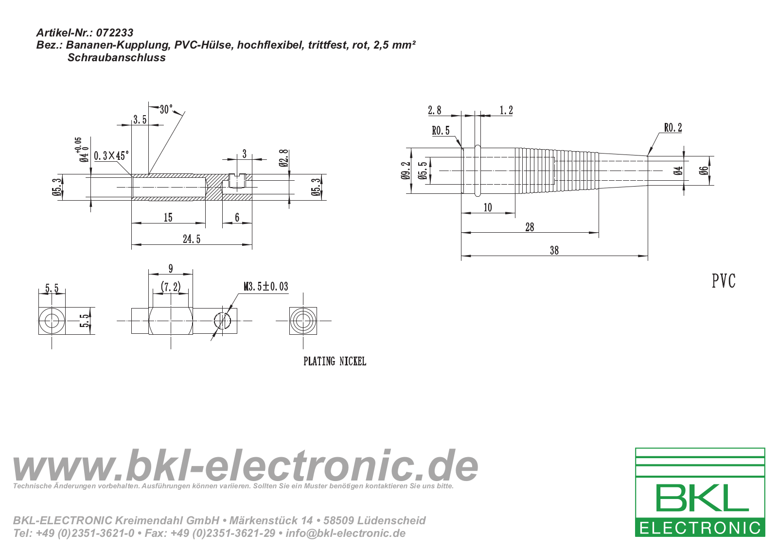 BKL BKL 072233 Datasheet - ManualMachine.com