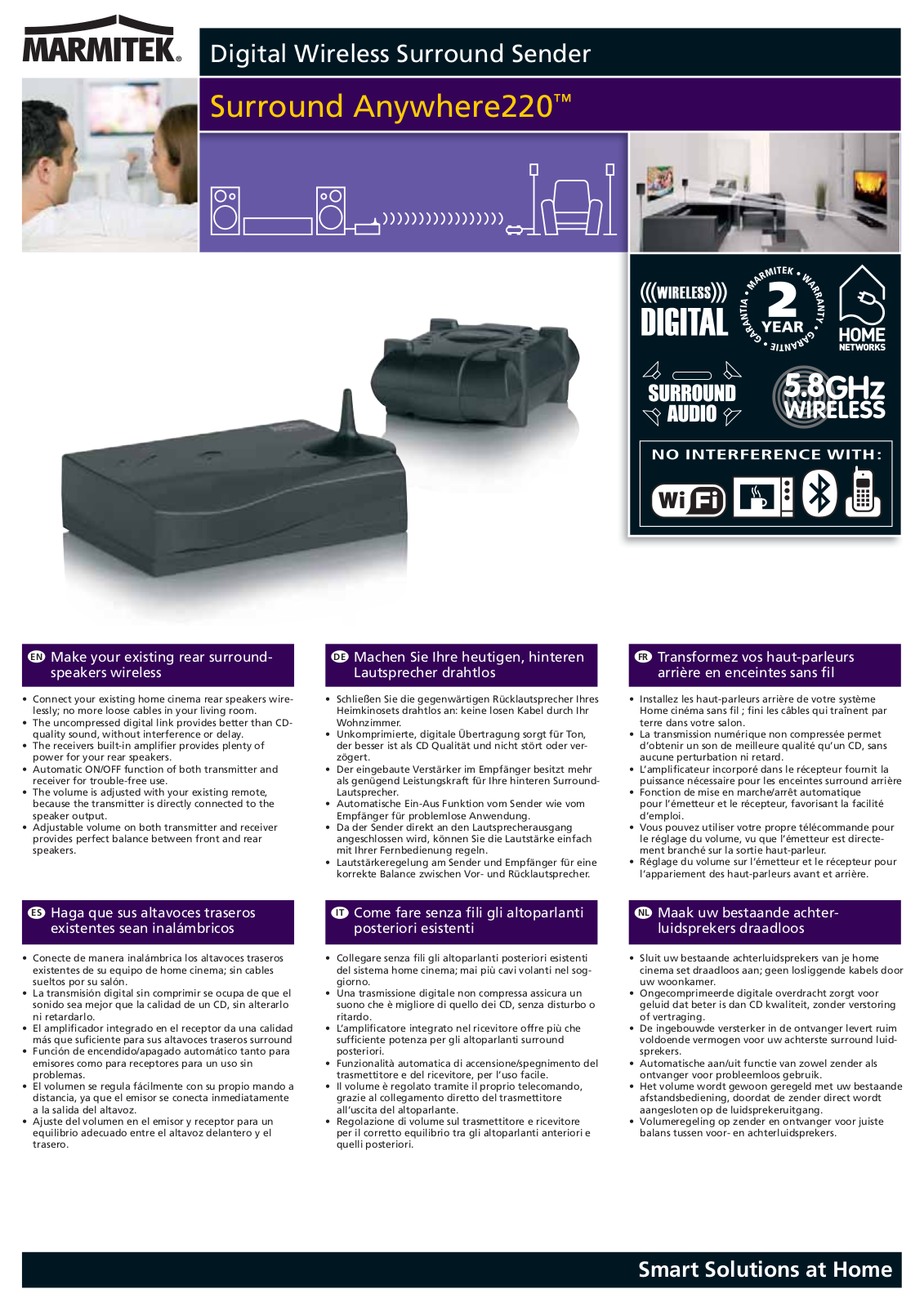 Marmitek Surround Anywhere220 User Manual