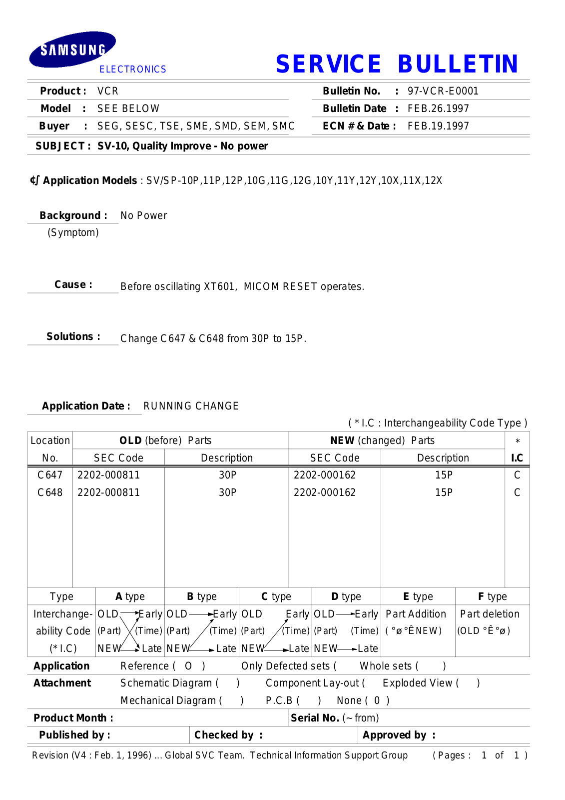 SAMSUNG BULVCR97 Service Manual