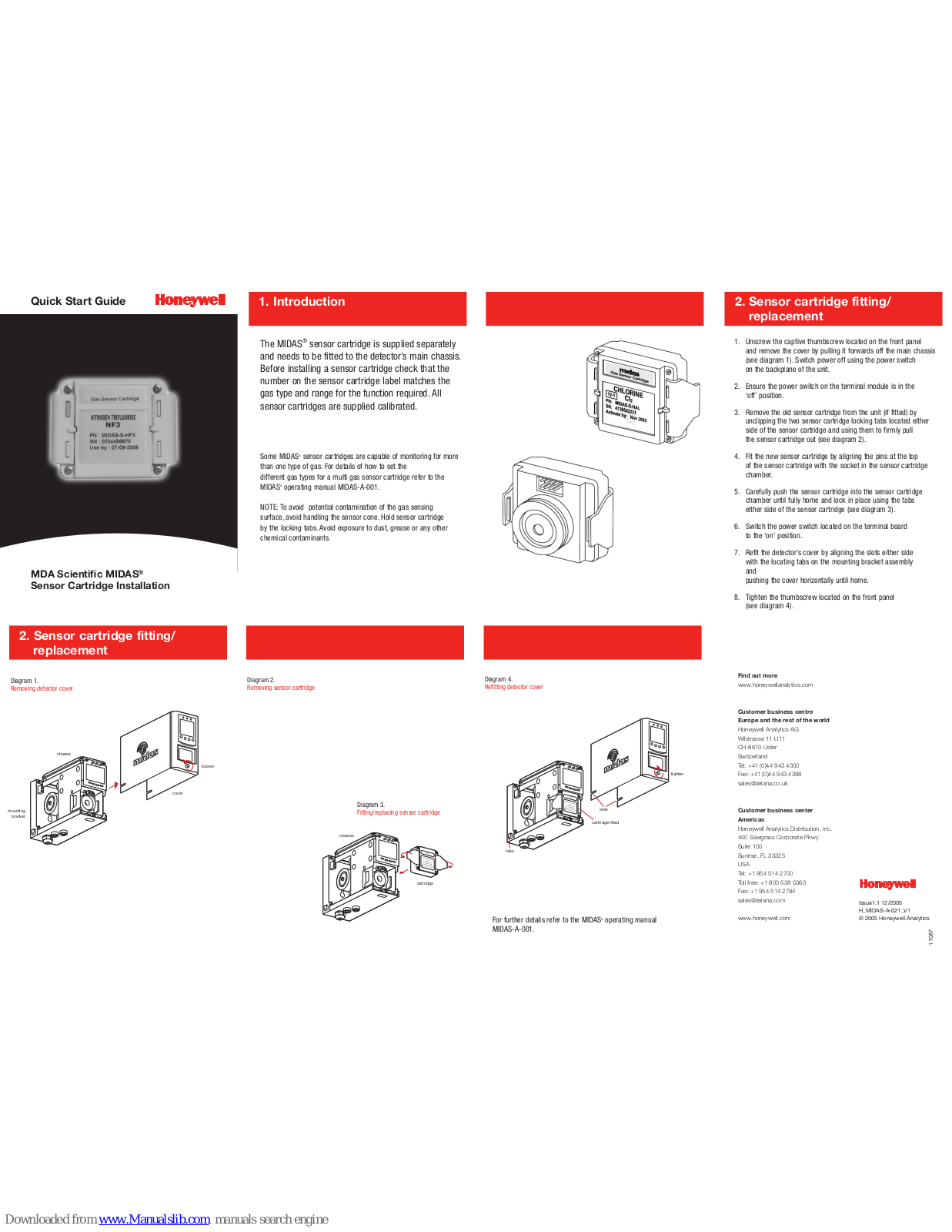 Honeywell MDA Scientific MIDAS Quick Start Manual