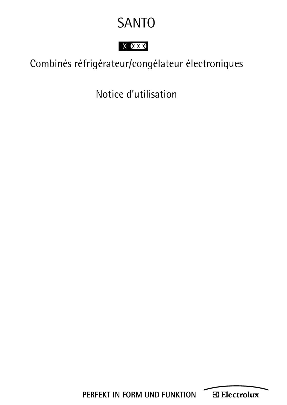ELECTROLUX S75358KG1 User Manual