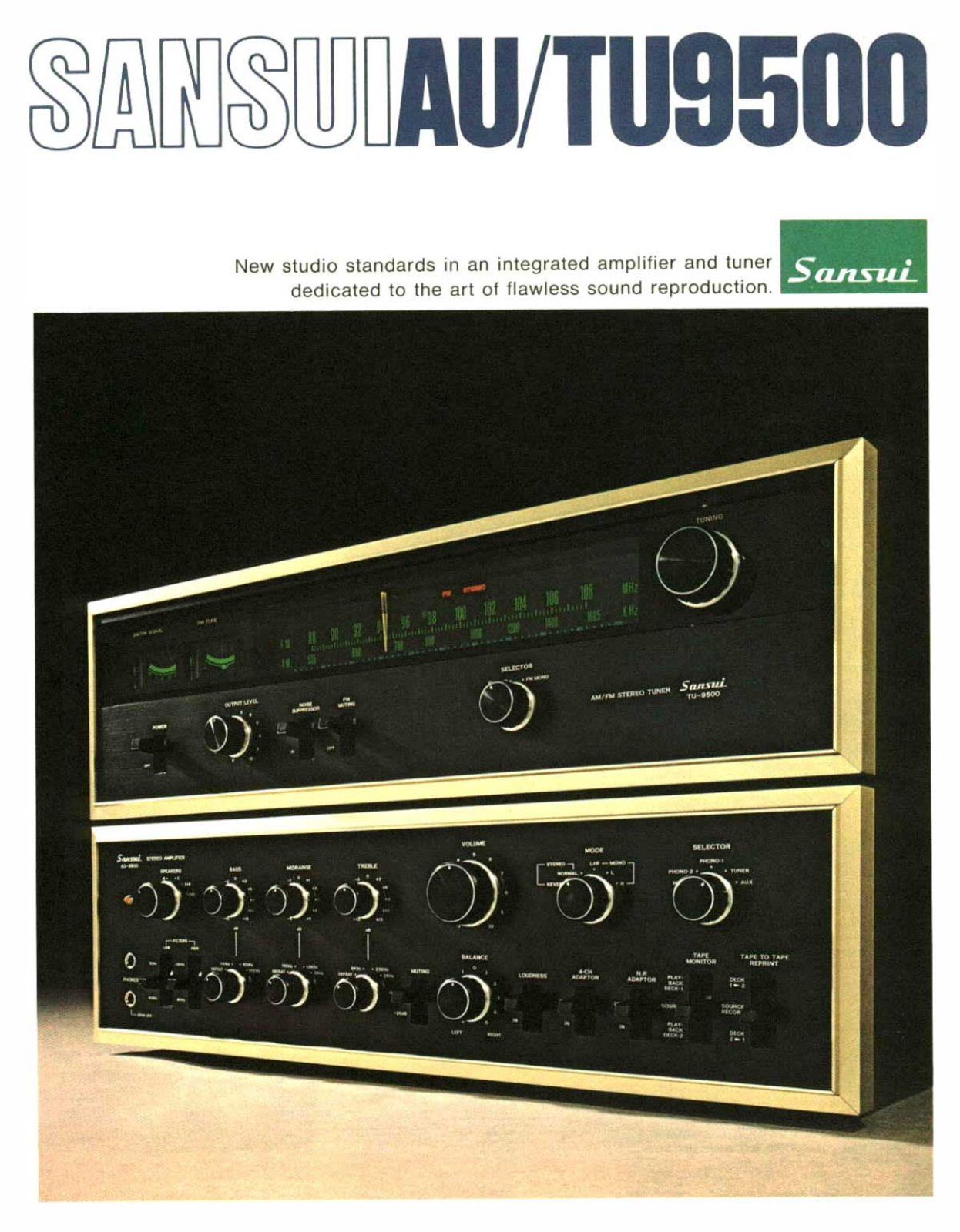 Sansui TU-9500, AU-9500 Brochure