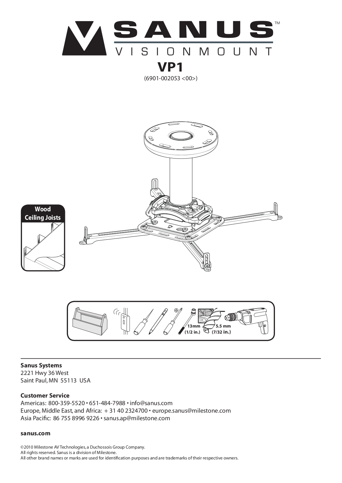 Sanus Systems VP1 User Manual