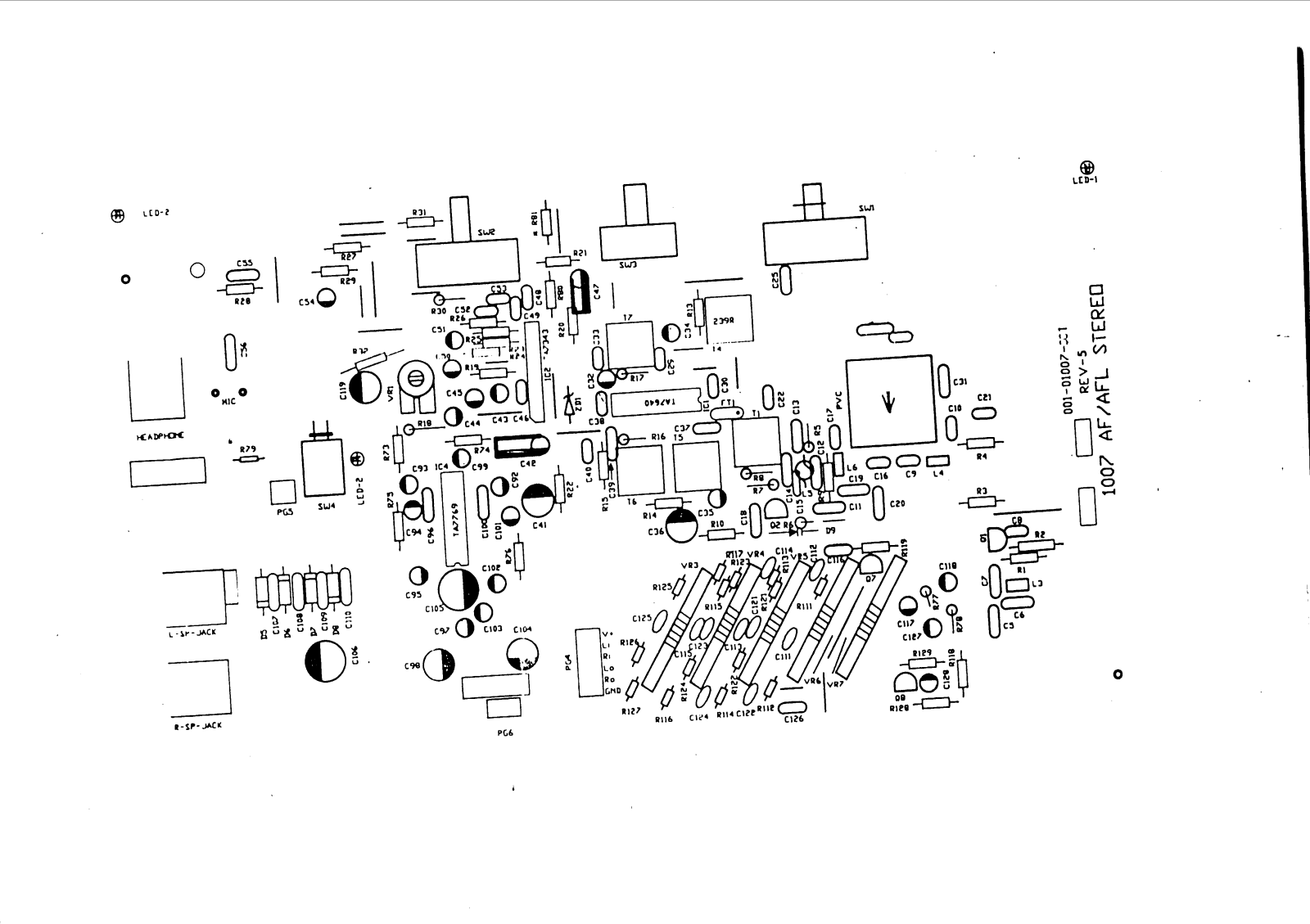 Vitek VT-3414 PCB LAYOUT DIAGRAM