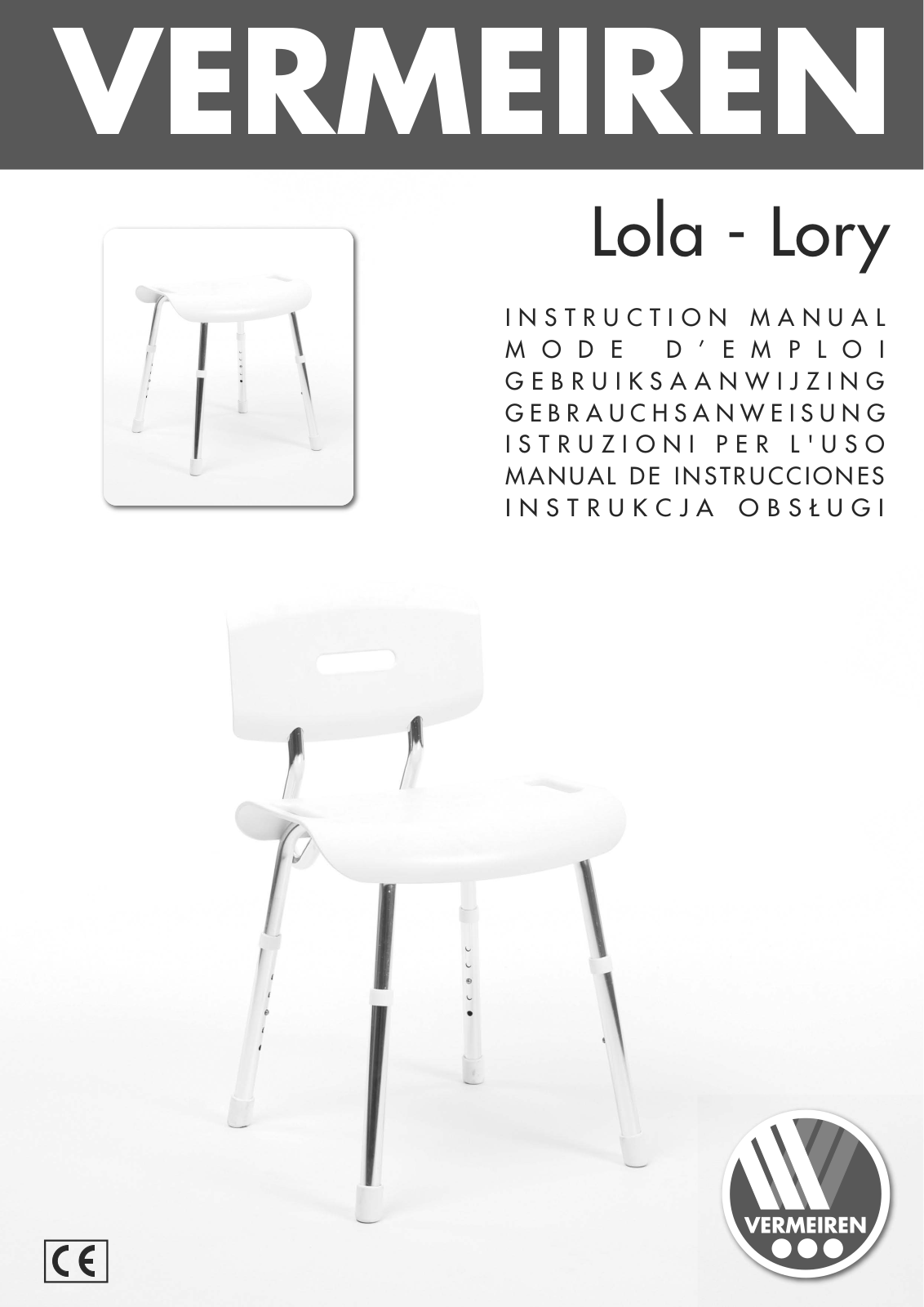 Vermeiren Lola, Lory Instruction Manual