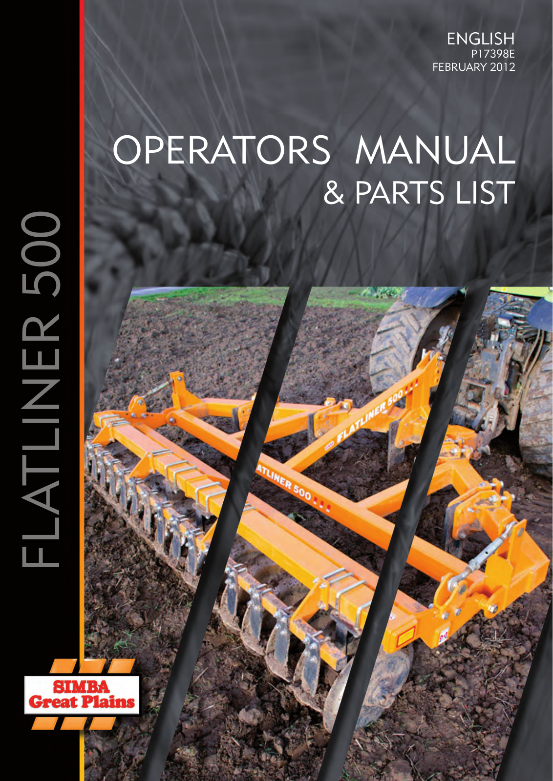 Great Plains P17398E Operator Manual