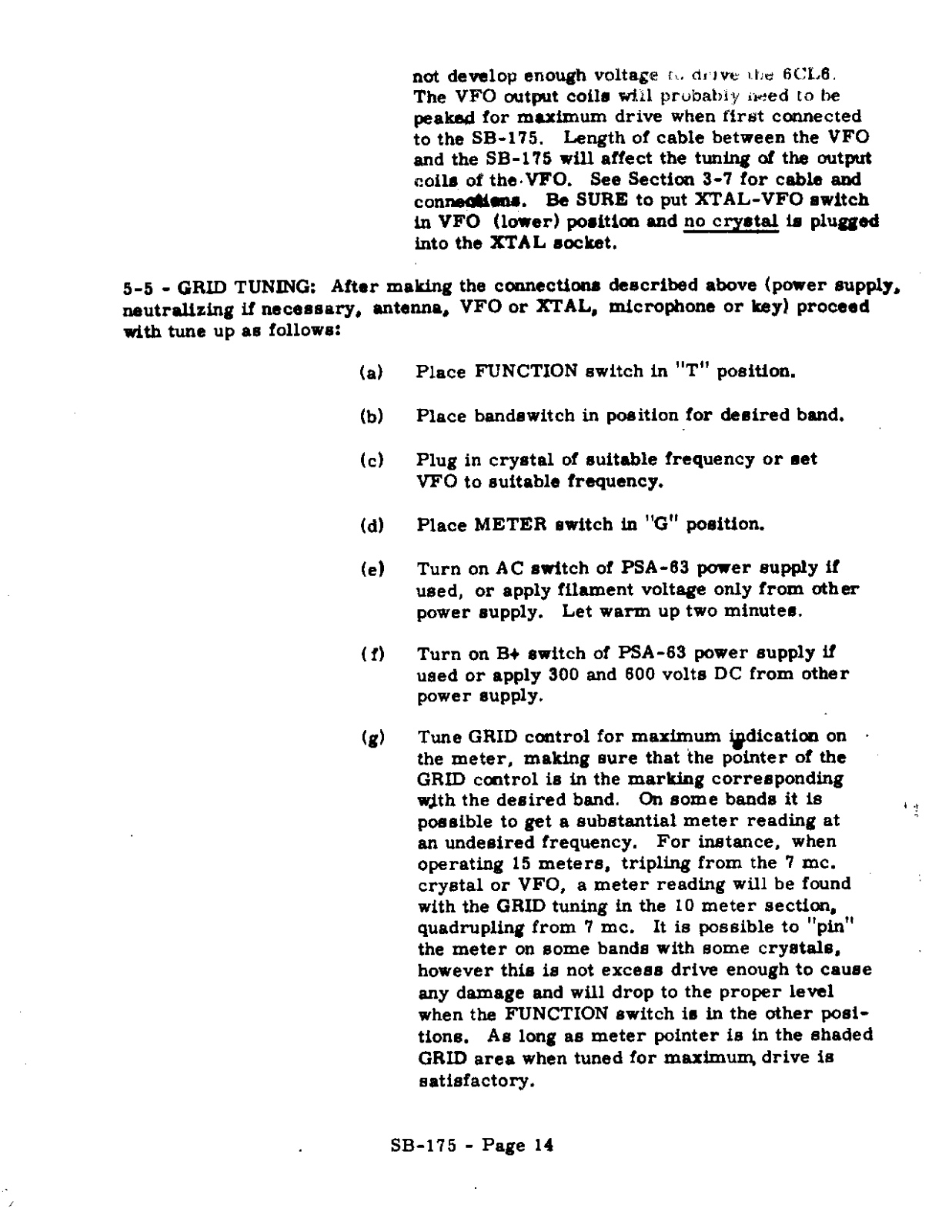 WRL SB-175 User Manual (PAGE 14)