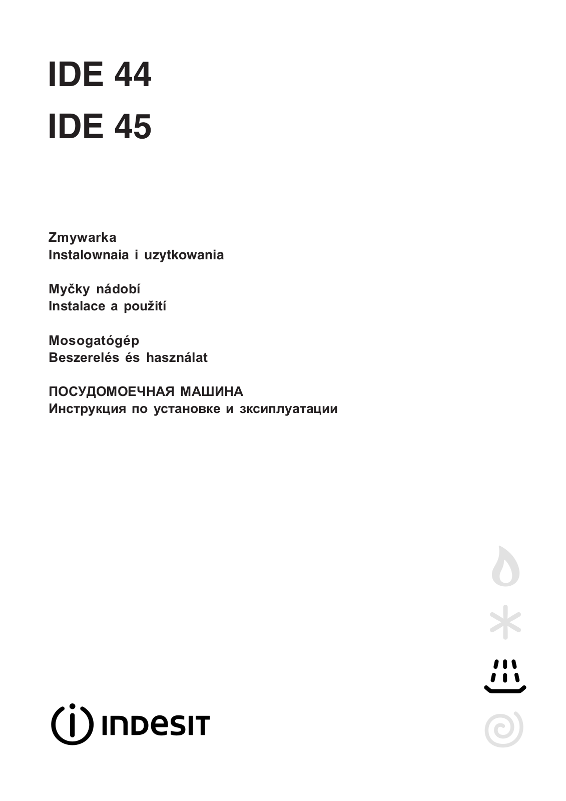 Indesit IDE 45 User Manual