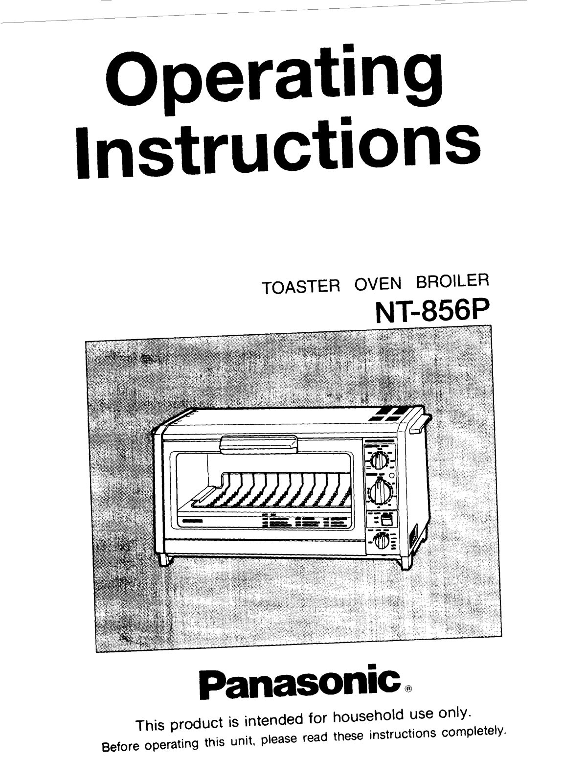 Panasonic nt-856 Operation Manual