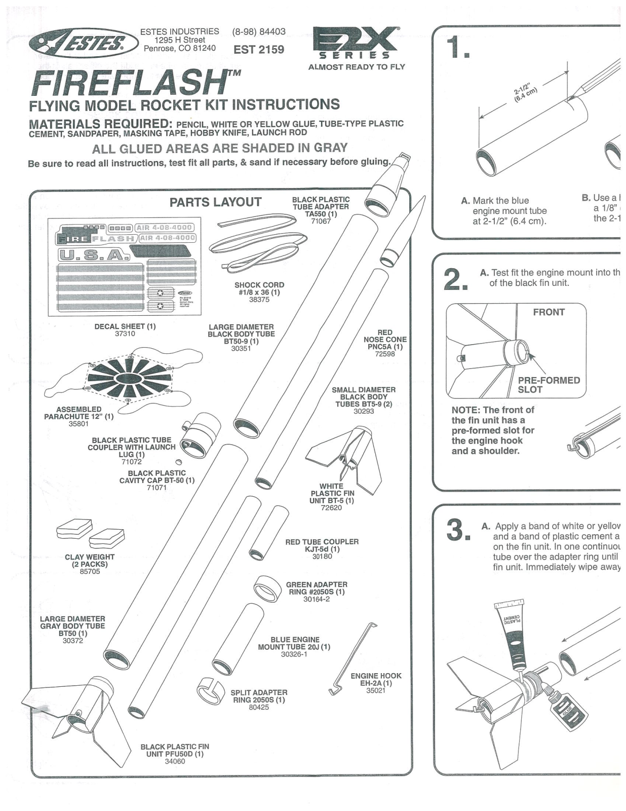 ESTES Fireflash User Manual