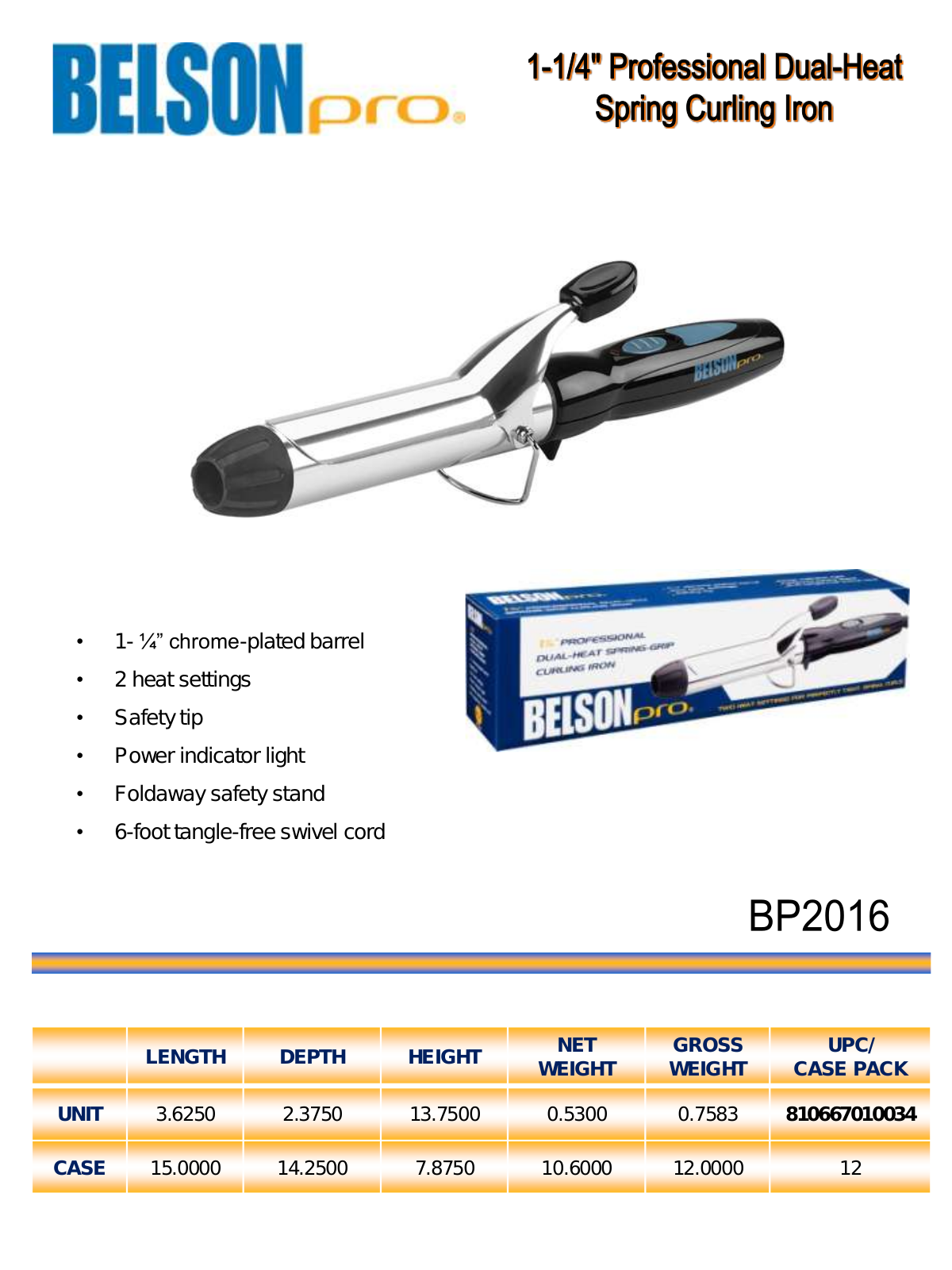 Belson BP2016 DATASHEET