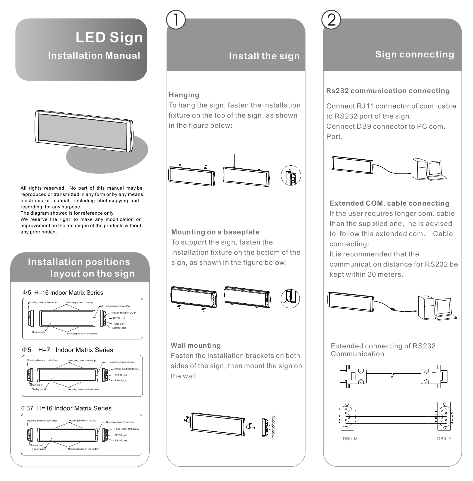 Eurolite LED Sign Installation Manual