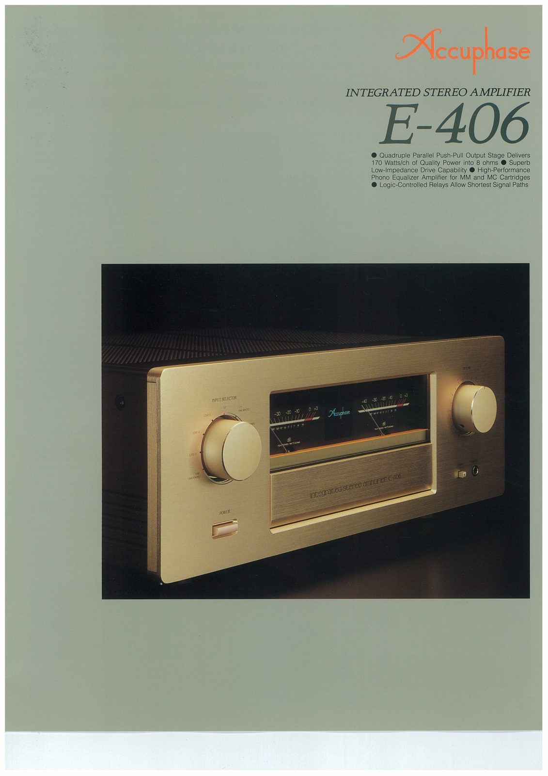 Accuphase E-406 Brochure