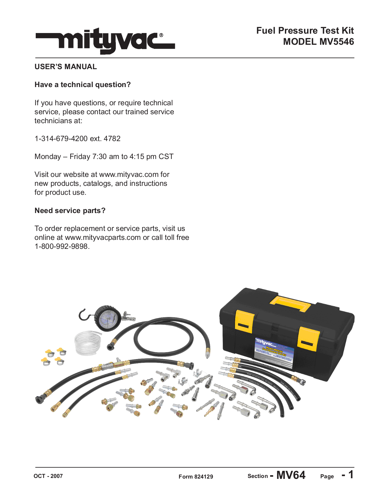 Mityvac MV5546 User Manual