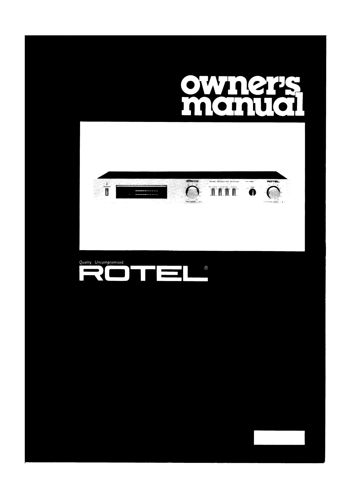 Rotel RN-560 User Manual