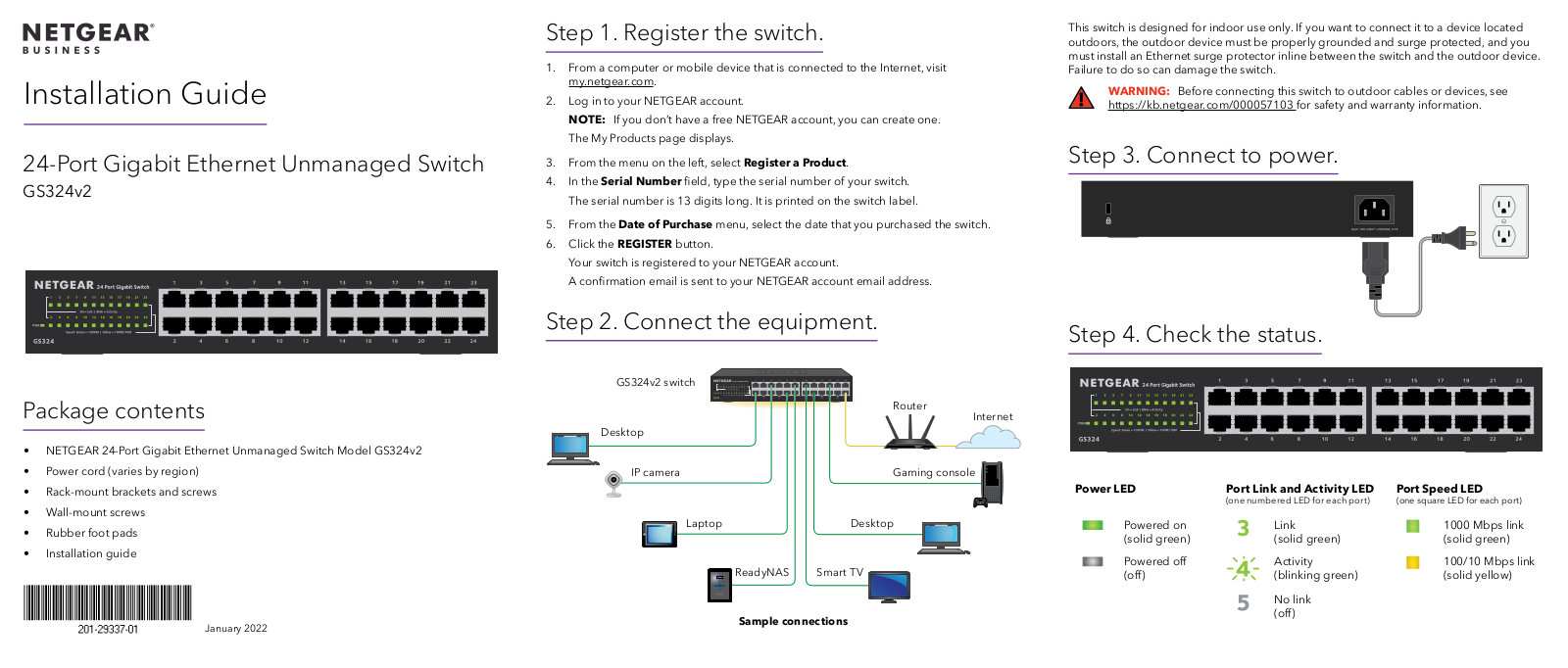 Netgear GS324v2 User guide - ManualMachine.com