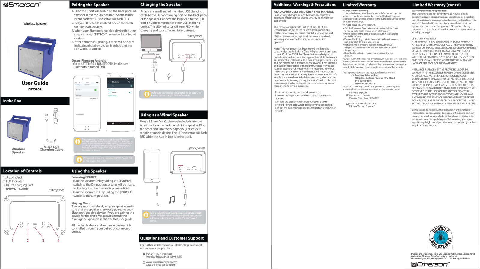 Emerson EBT3004 User Manual