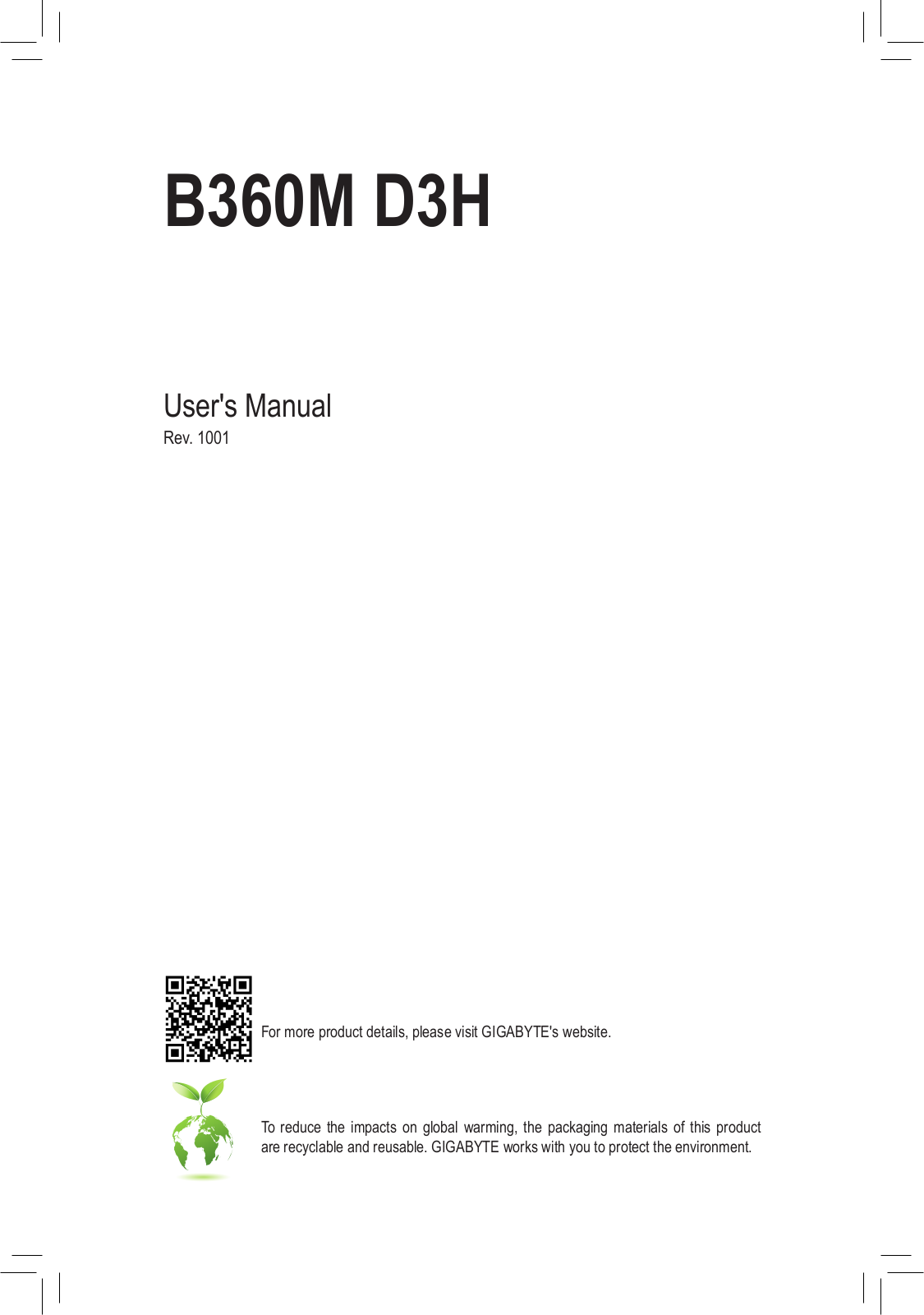 Gigabyte B360M D3H Service Manual