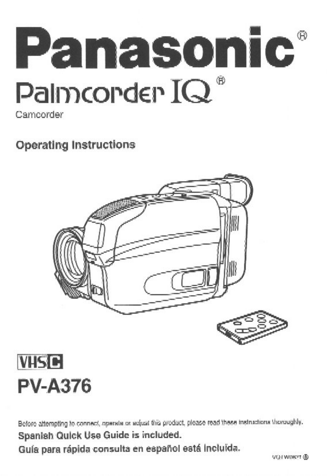 Panasonic PV-A376D, PV-A376 User Manual